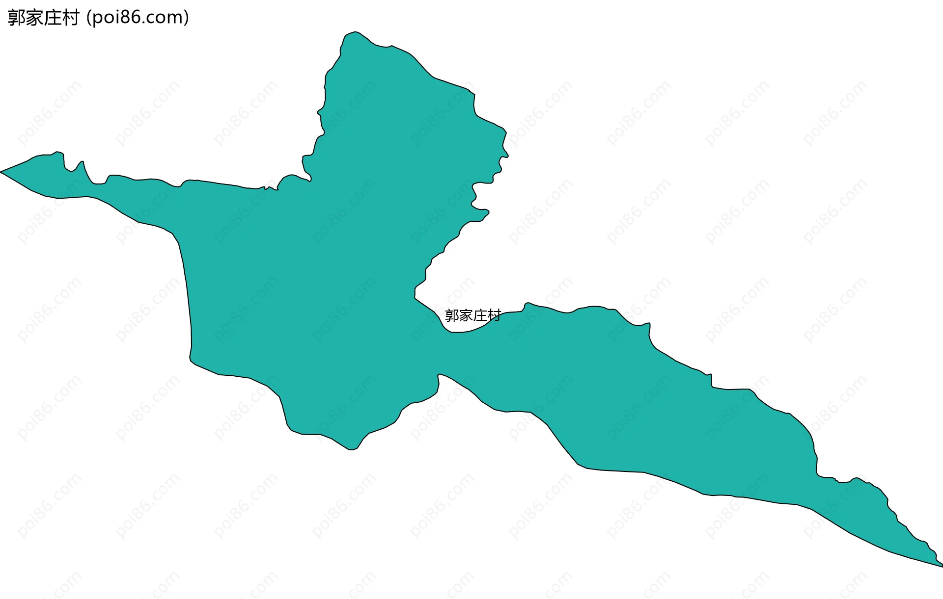 郭家庄村边界地图