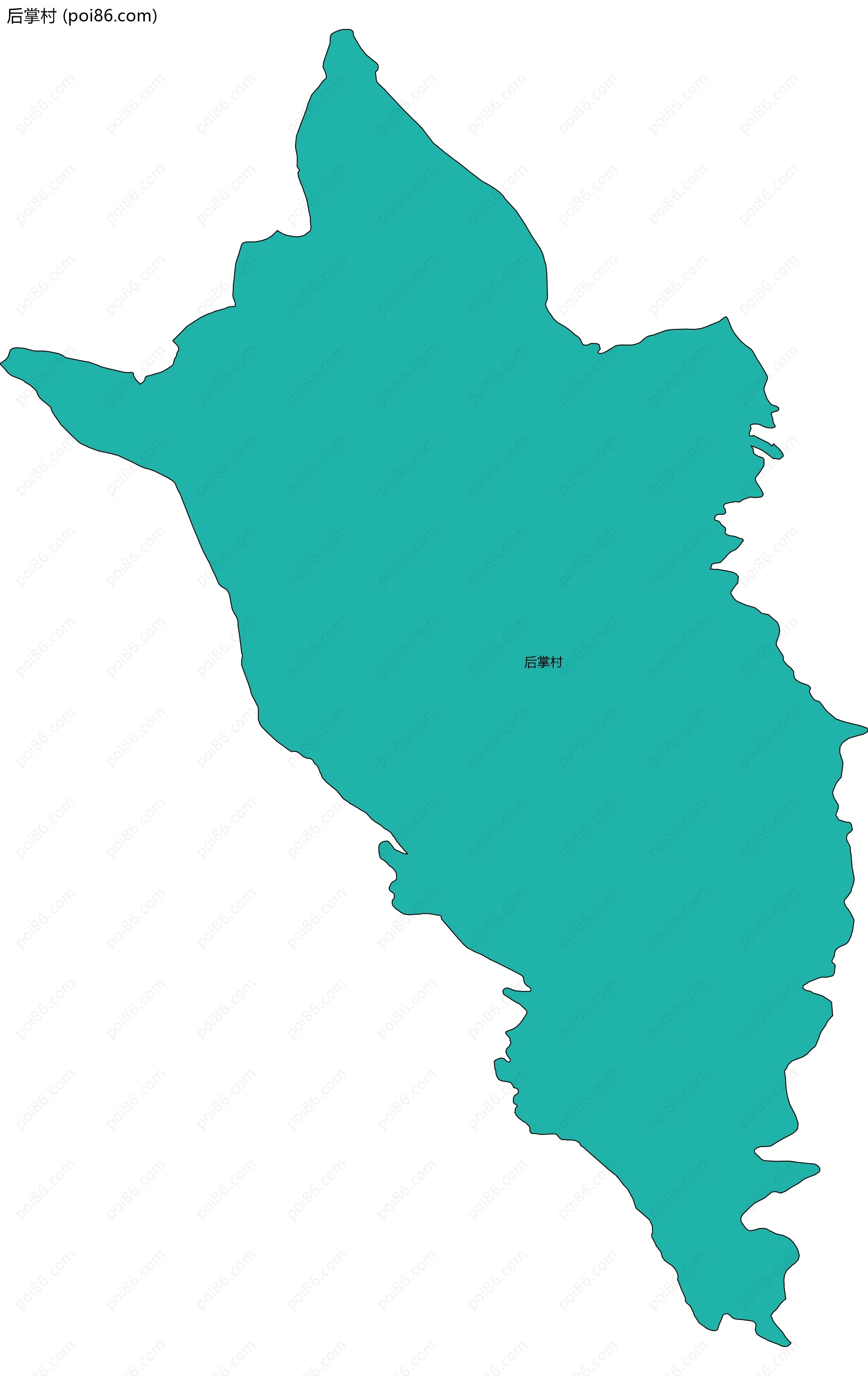 后掌村边界地图