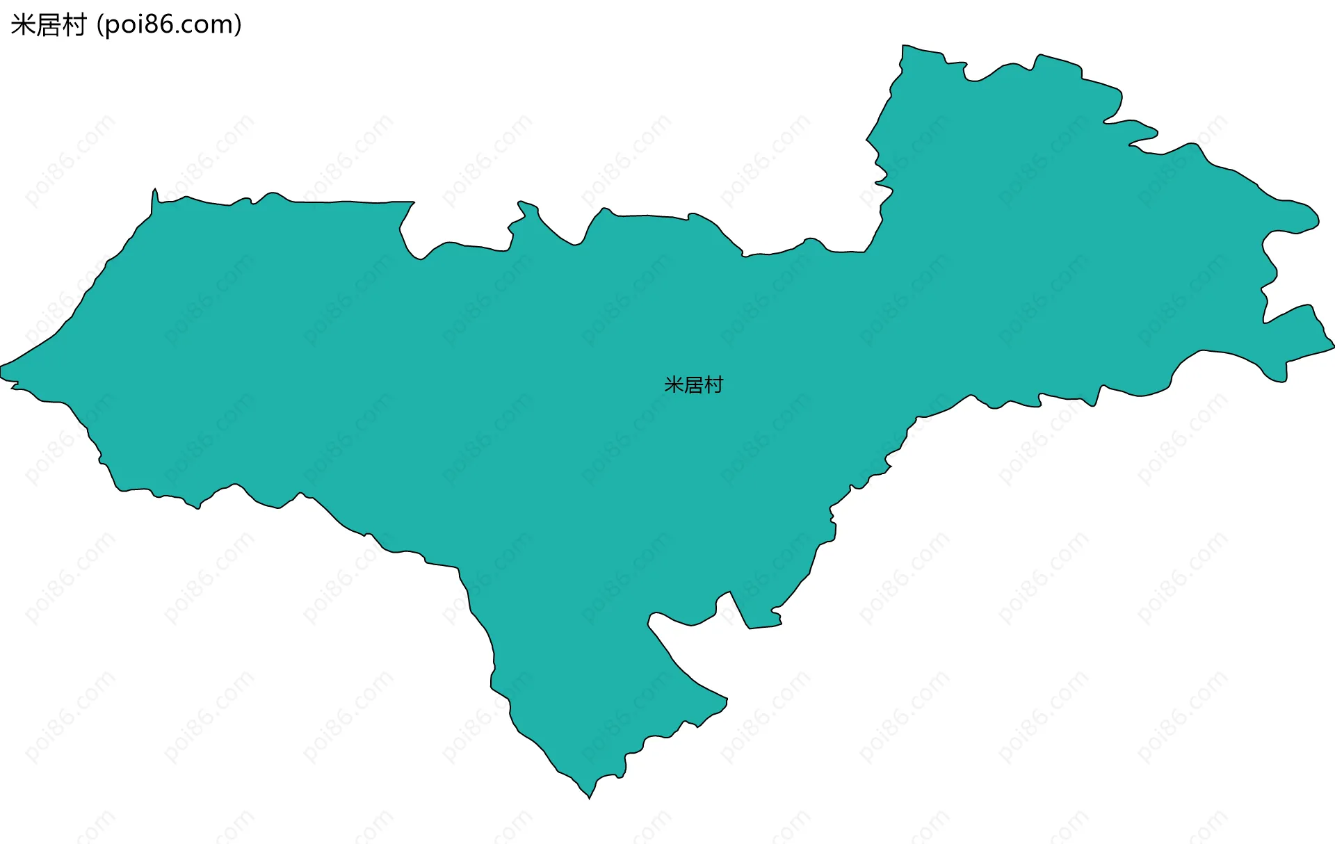 米居村边界地图