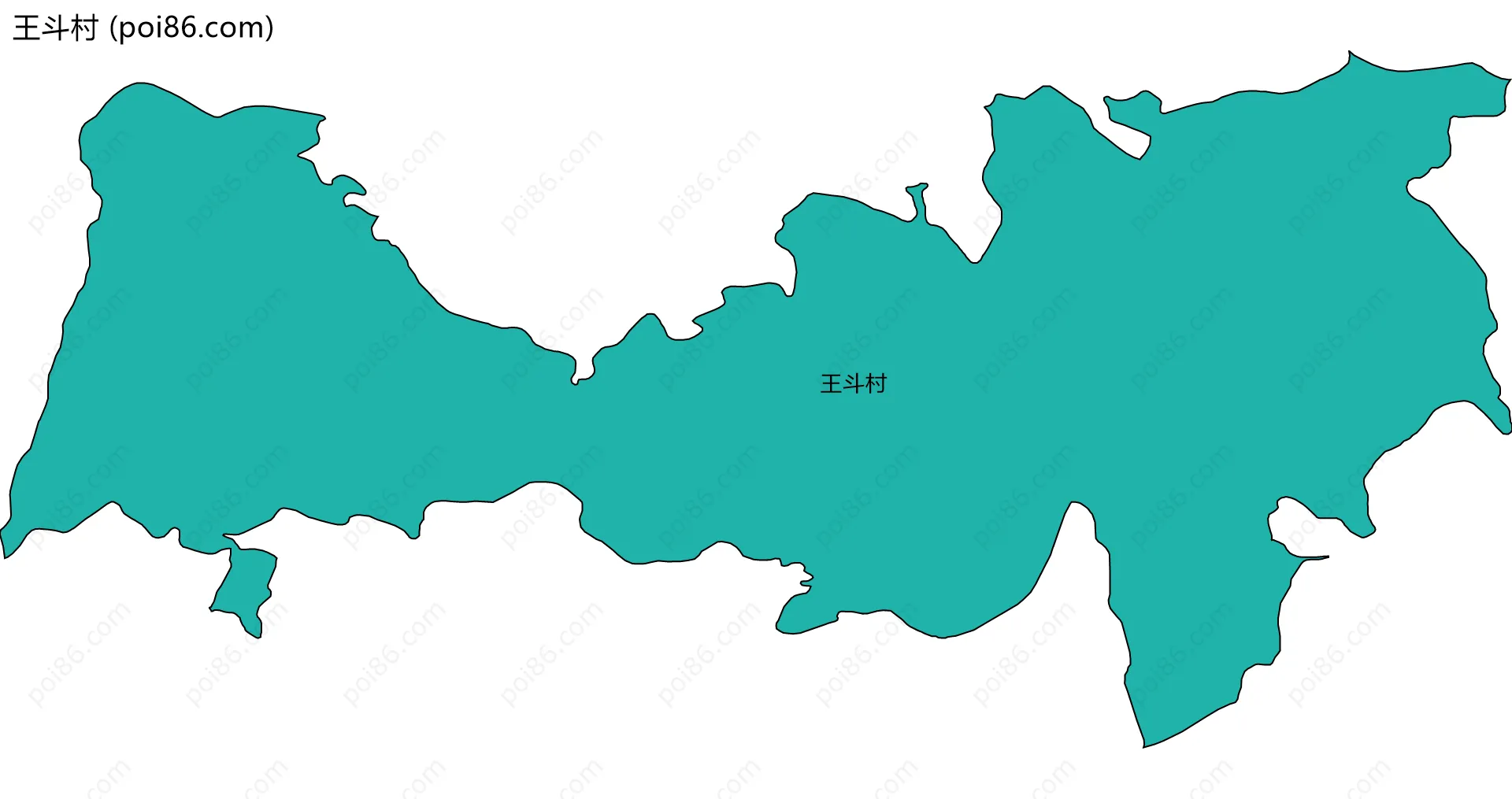 王斗村边界地图