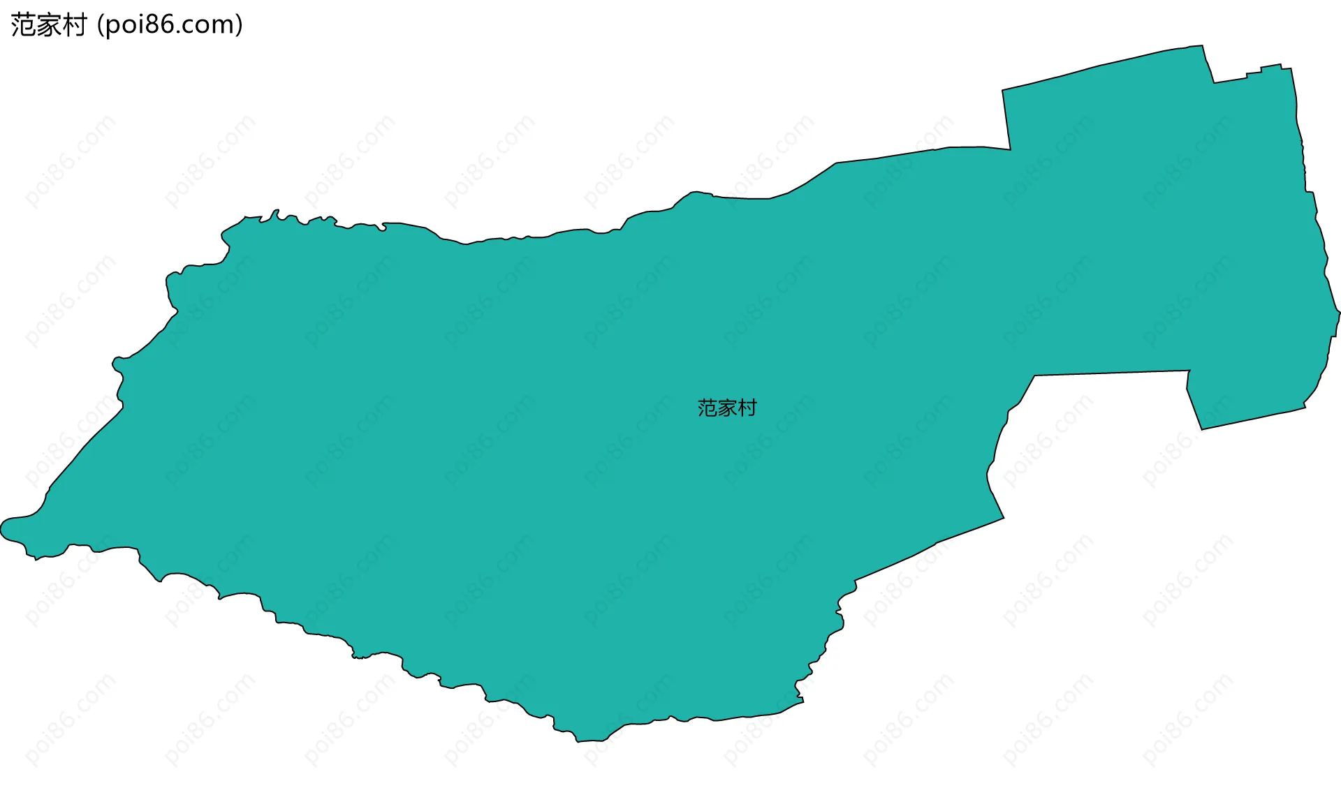 范家村边界地图