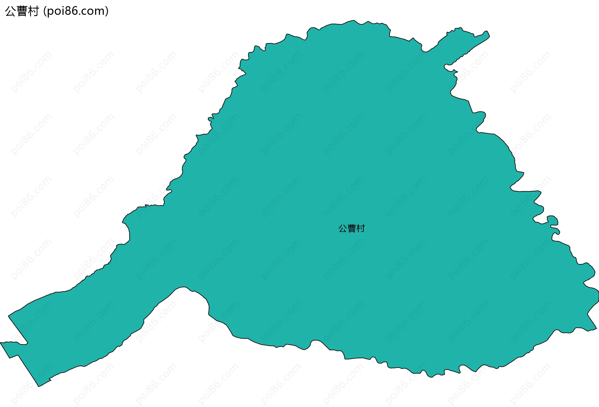 公曹村边界地图