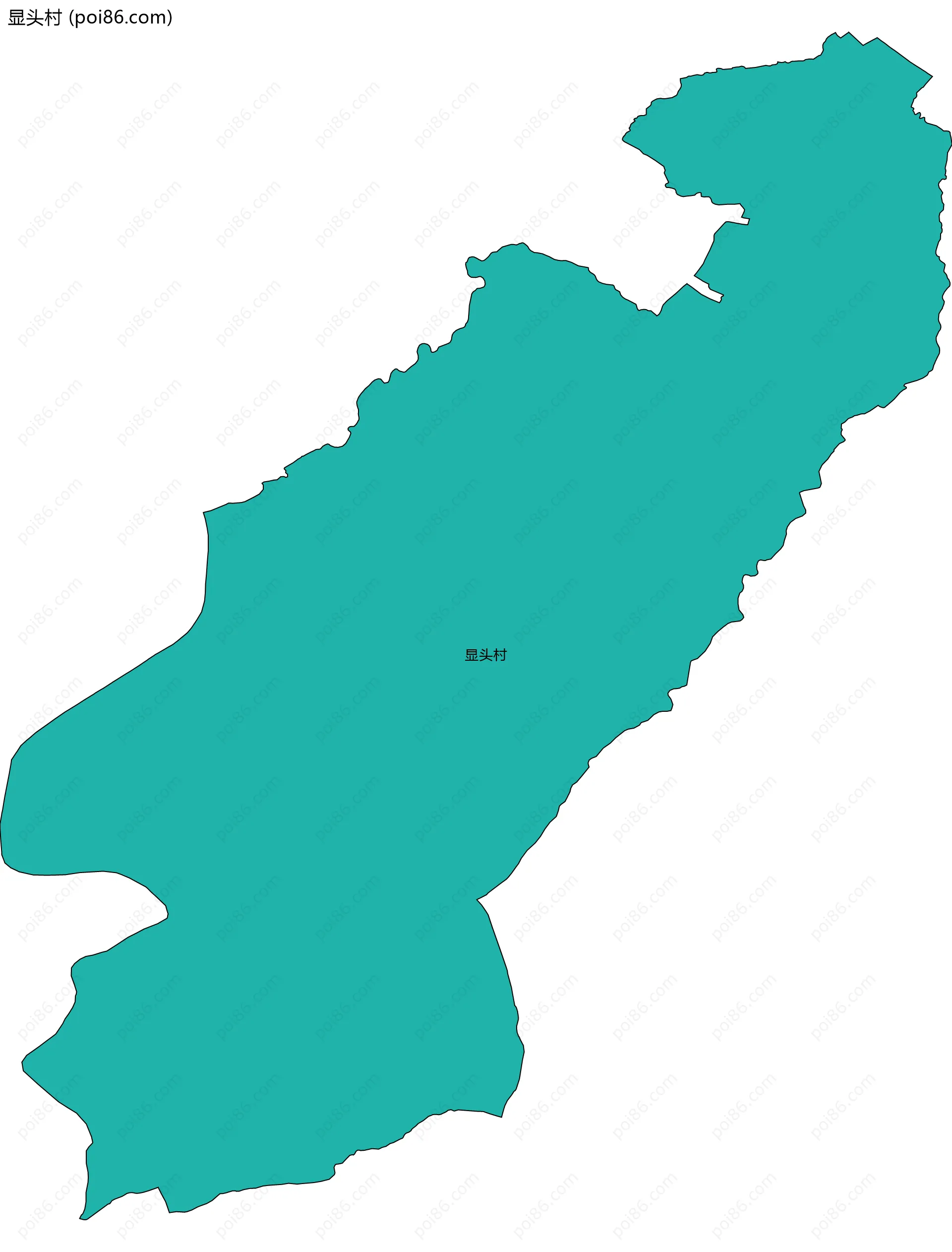 显头村边界地图