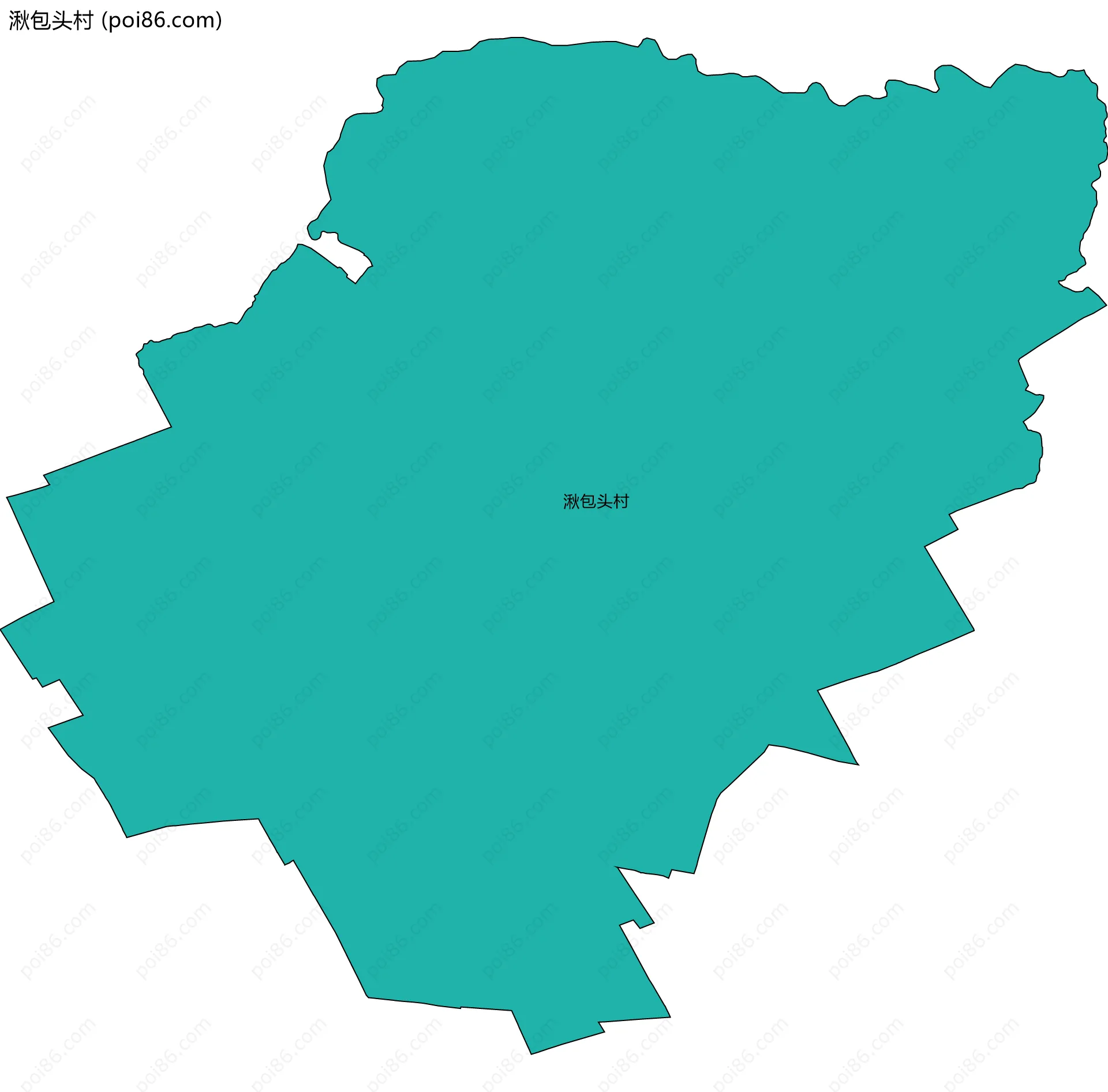 湫包头村边界地图