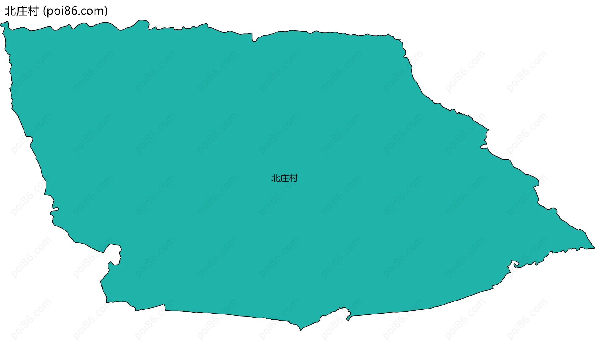 北庄村边界地图