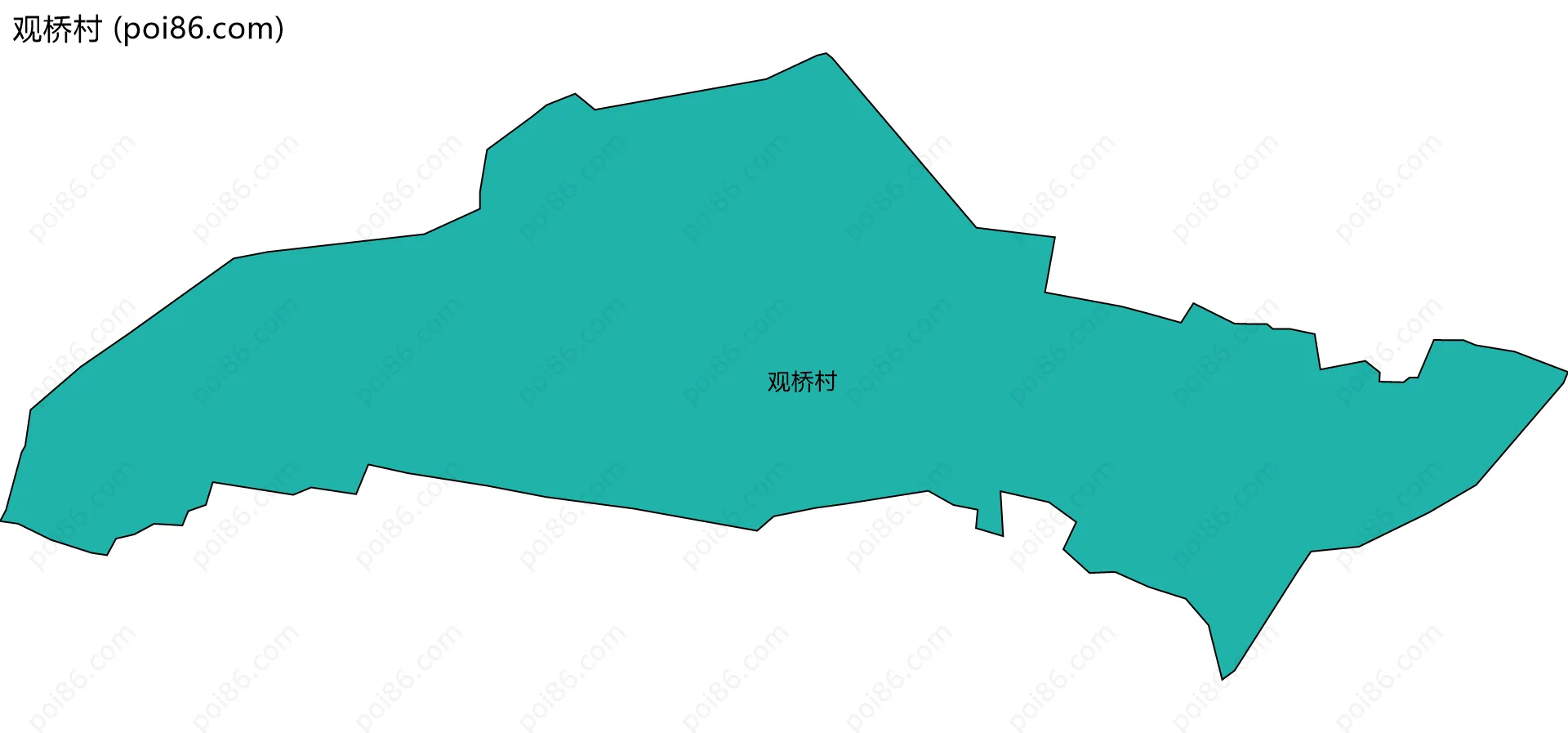 观桥村边界地图