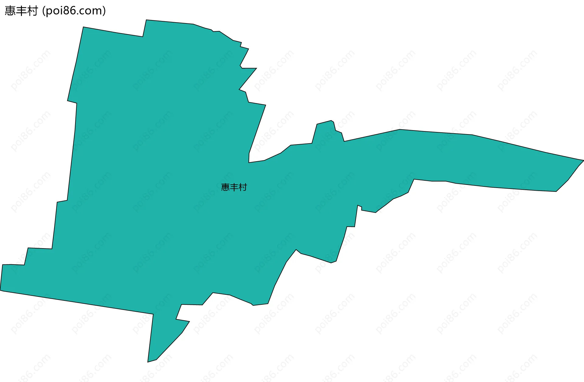 惠丰村边界地图