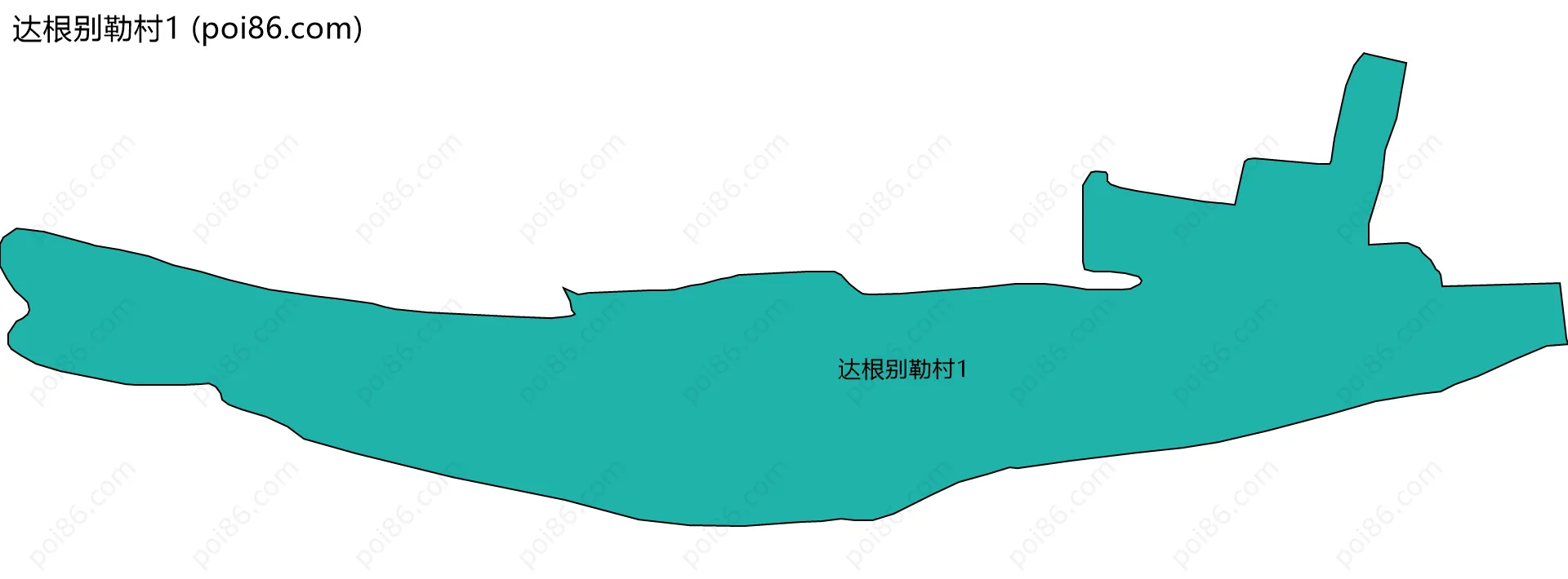 达根别勒村1边界地图