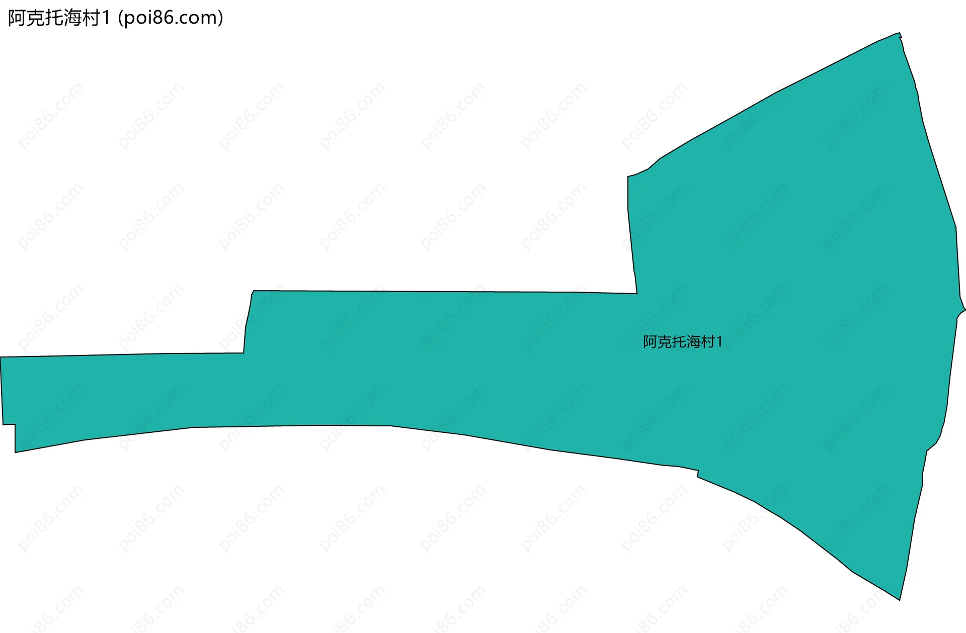 阿克托海村1边界地图