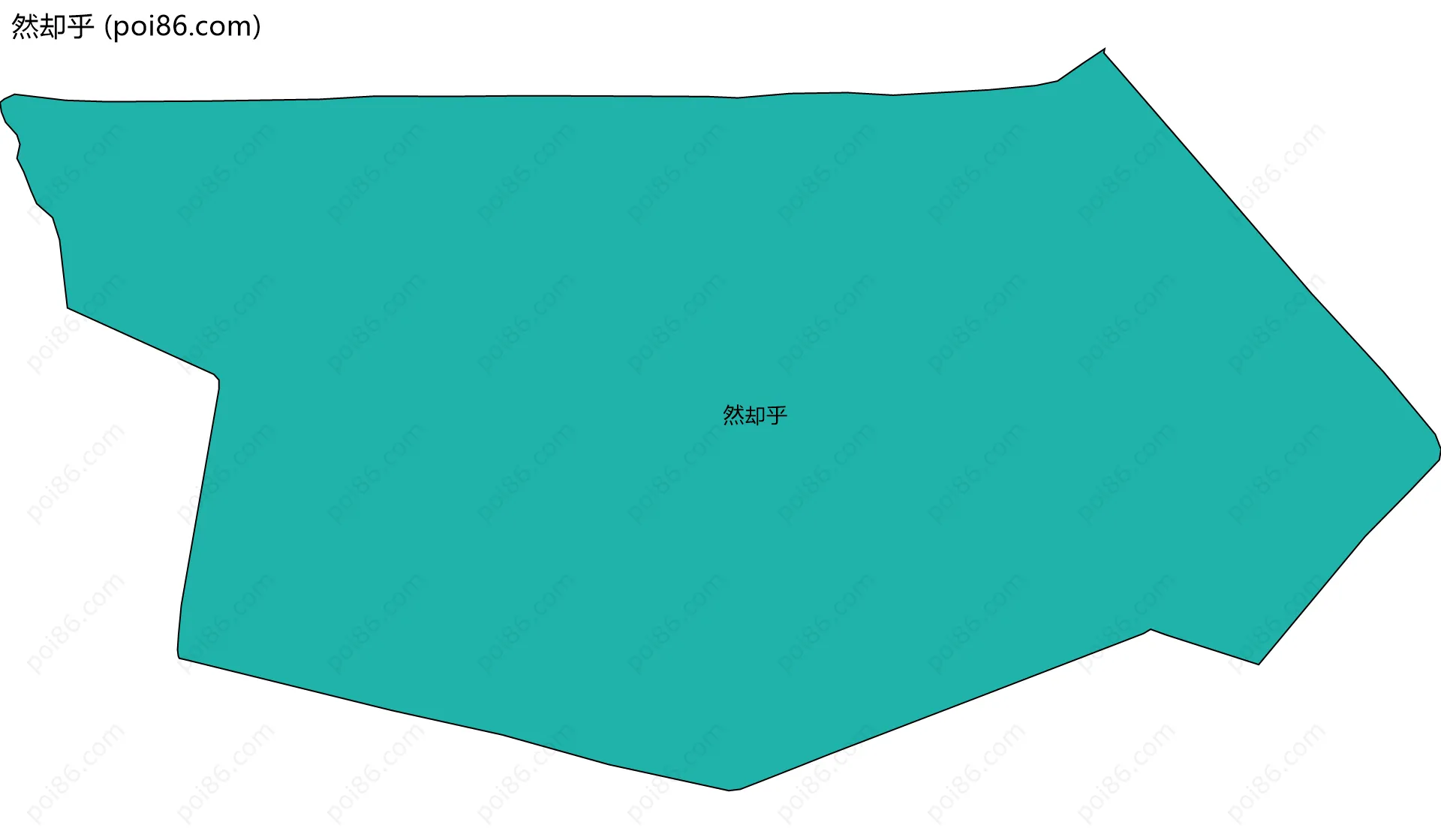 然却乎边界地图