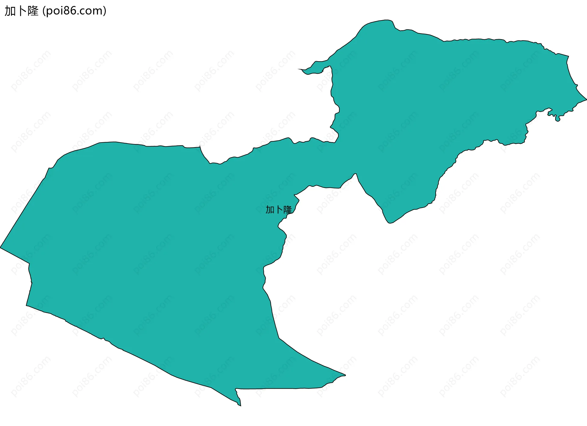 加卜隆边界地图