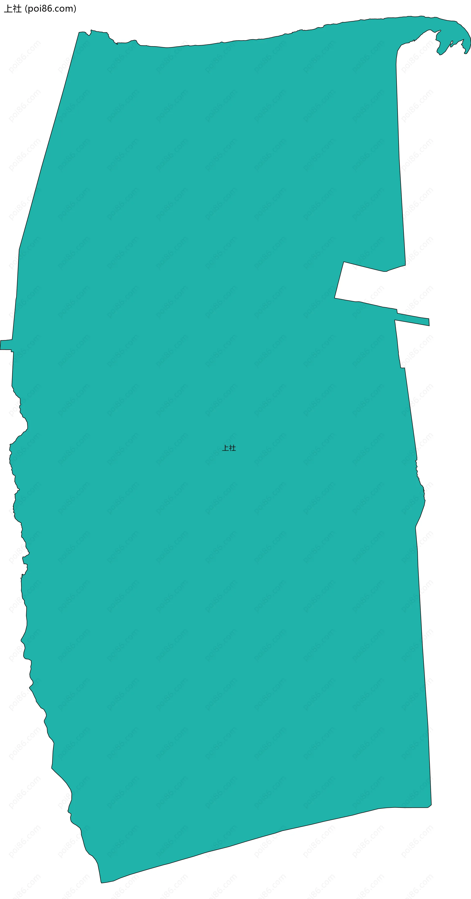 上社边界地图