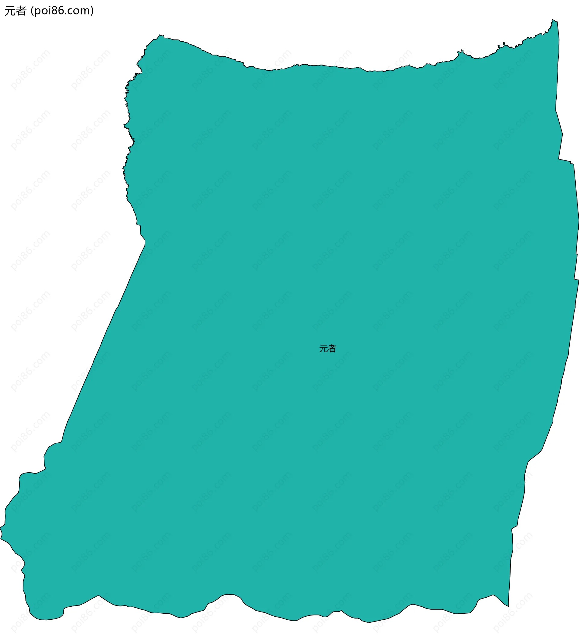 元者边界地图