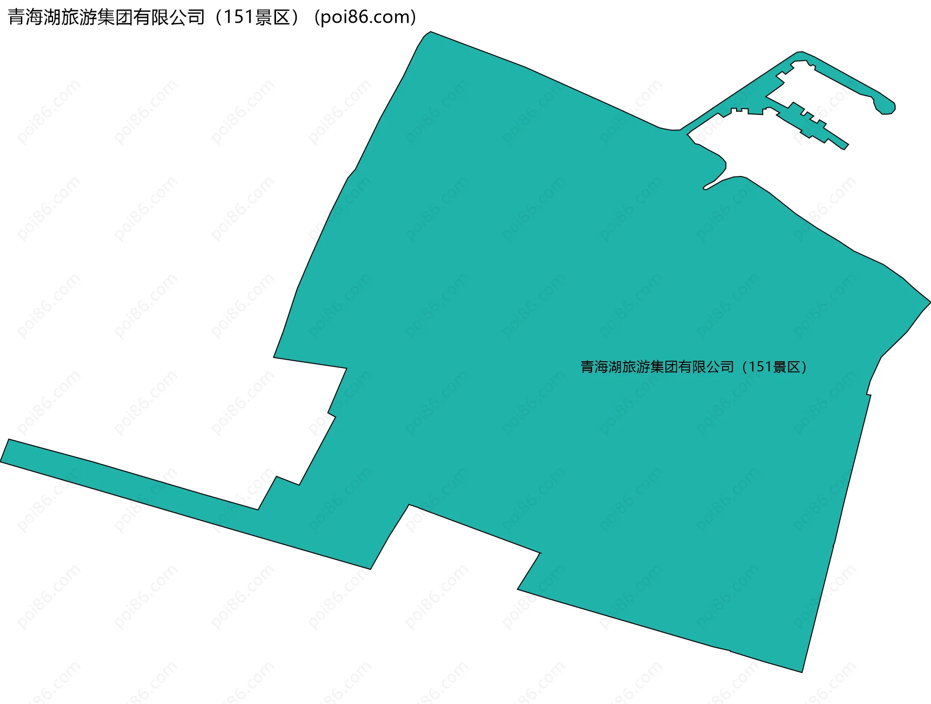 青海湖旅游集团有限公司（151景区）边界地图