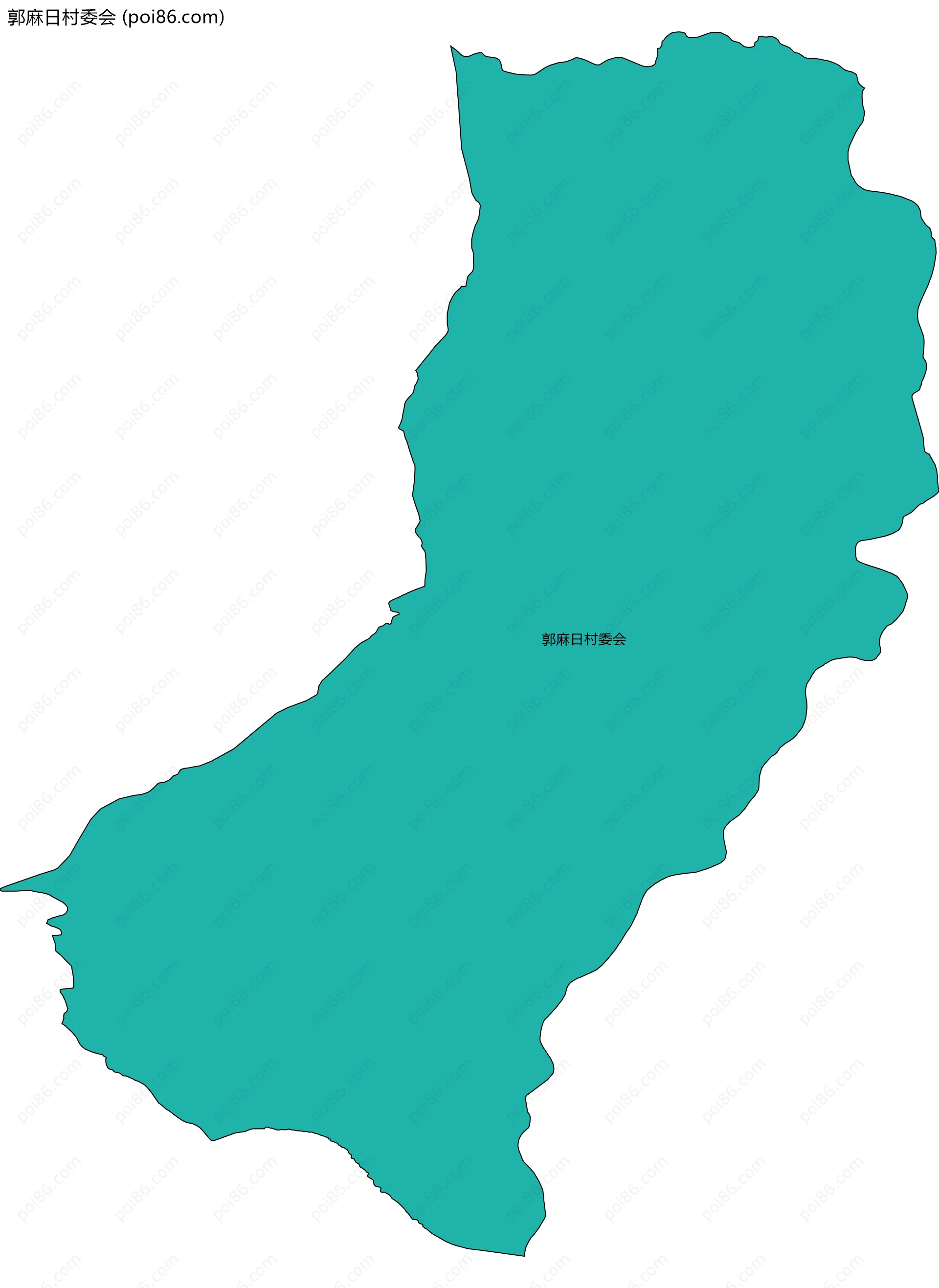 郭麻日村委会边界地图