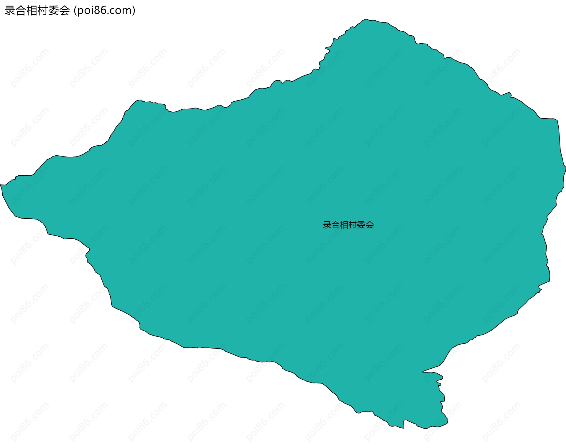 录合相村委会边界地图