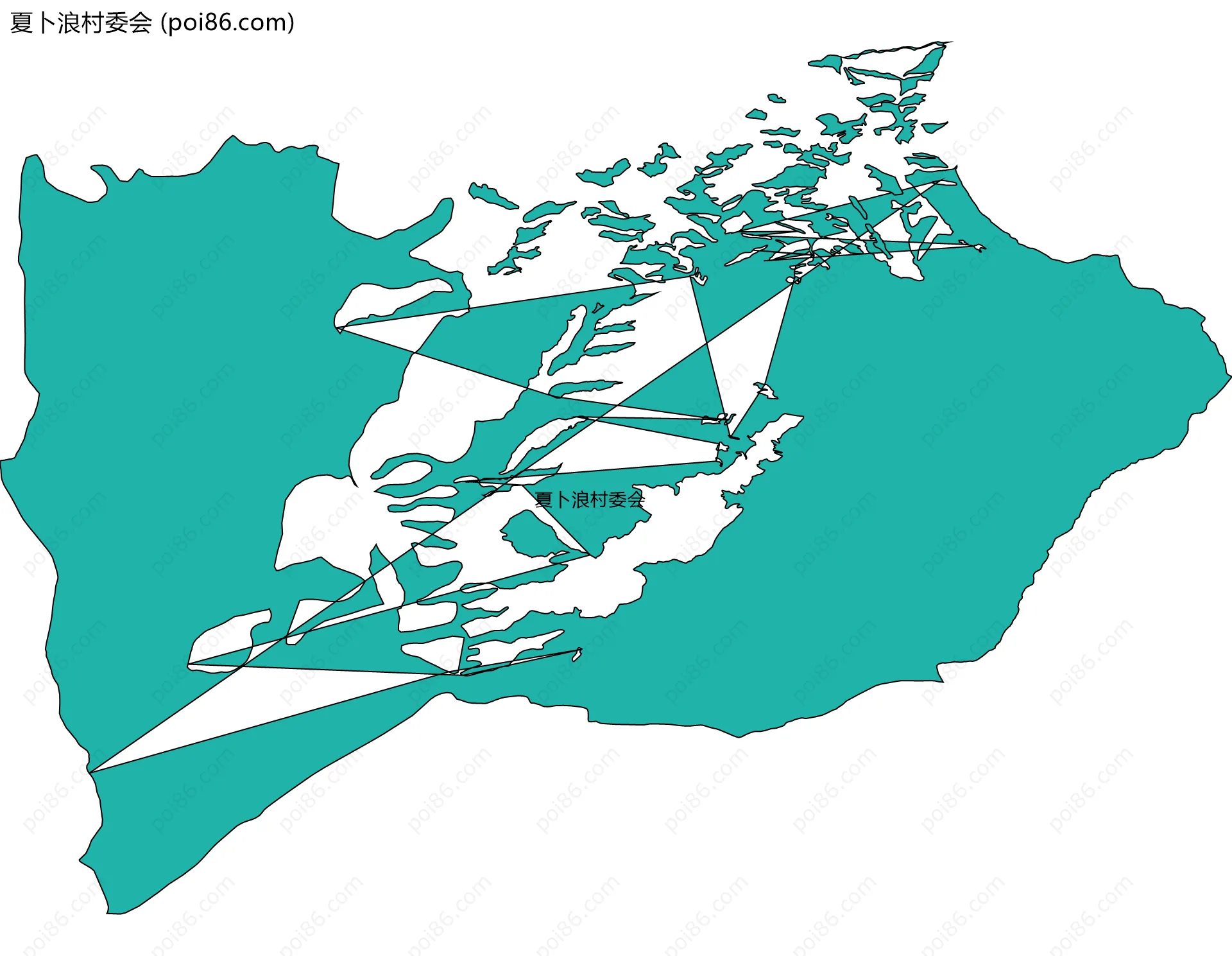 夏卜浪村委会边界地图