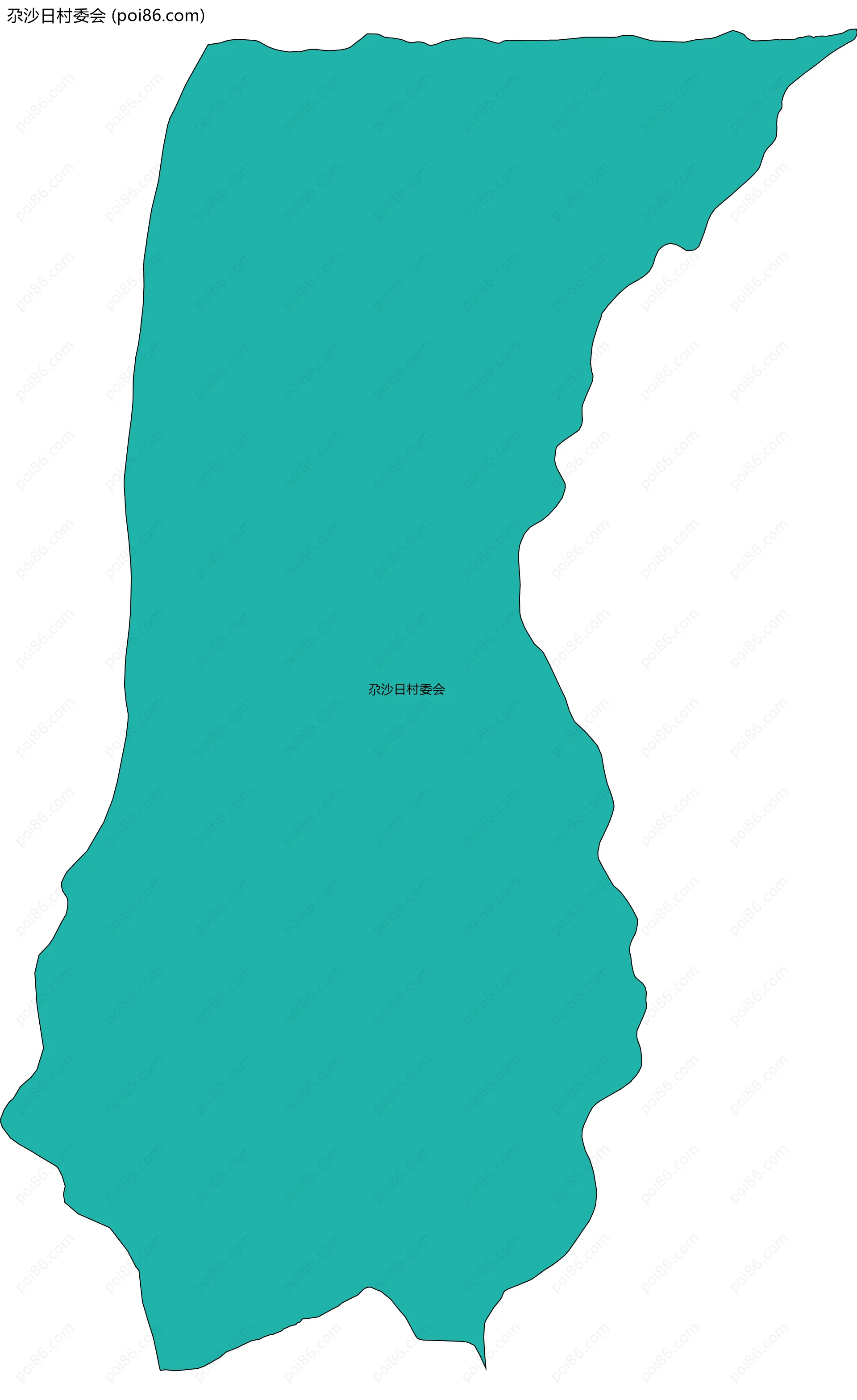 尕沙日村委会边界地图