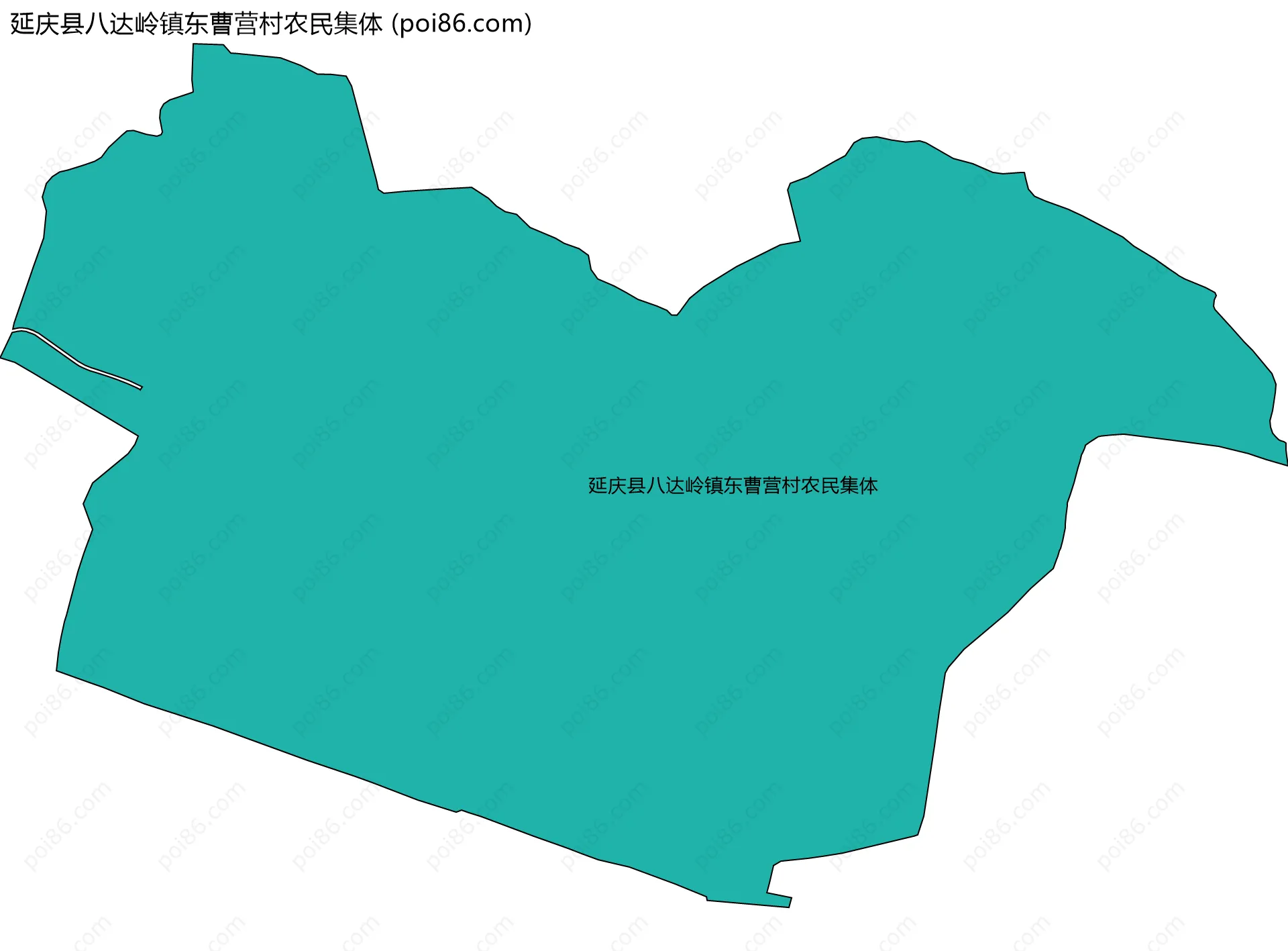 延庆县八达岭镇东曹营村农民集体边界地图