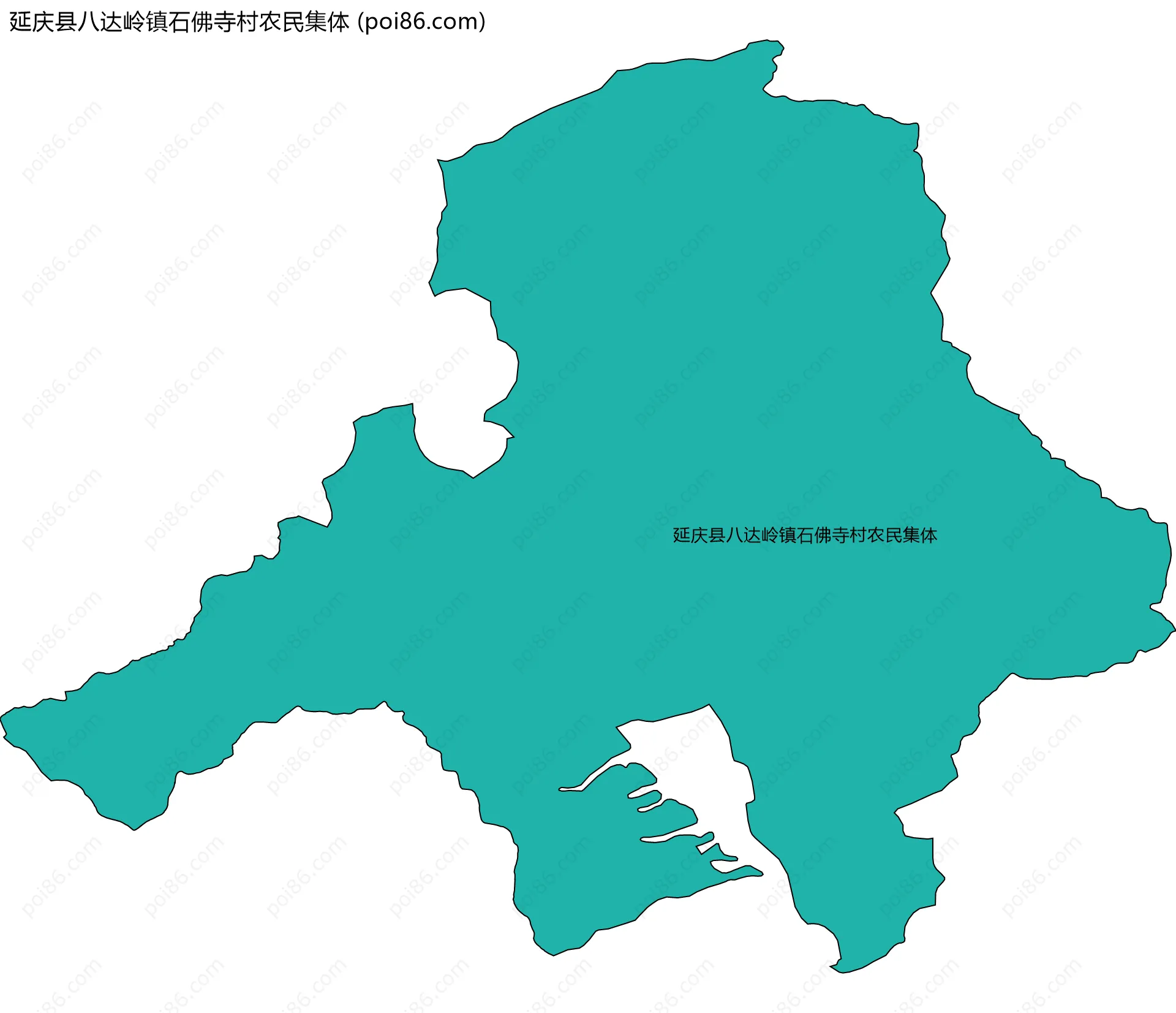 延庆县八达岭镇石佛寺村农民集体边界地图