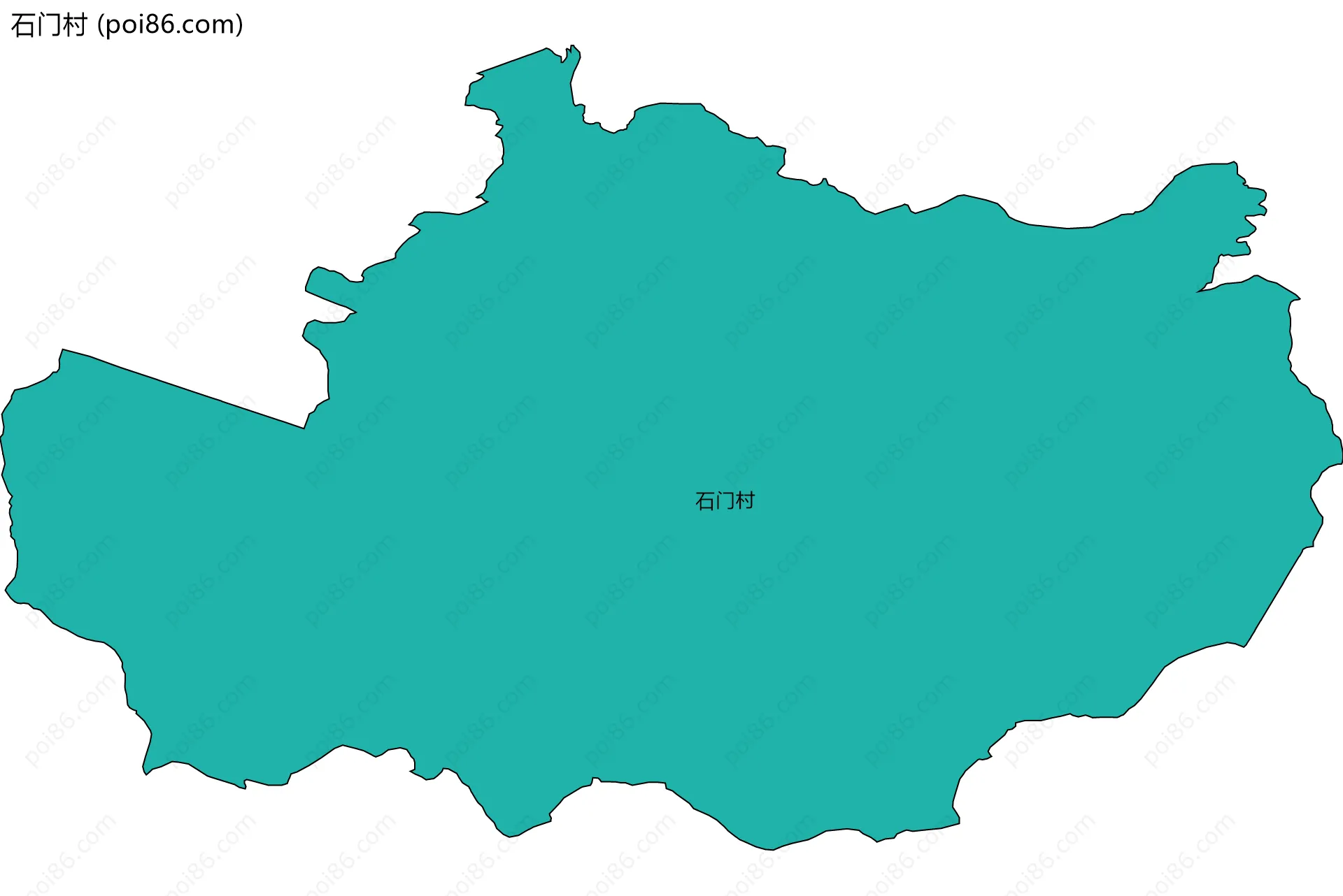 石门村边界地图