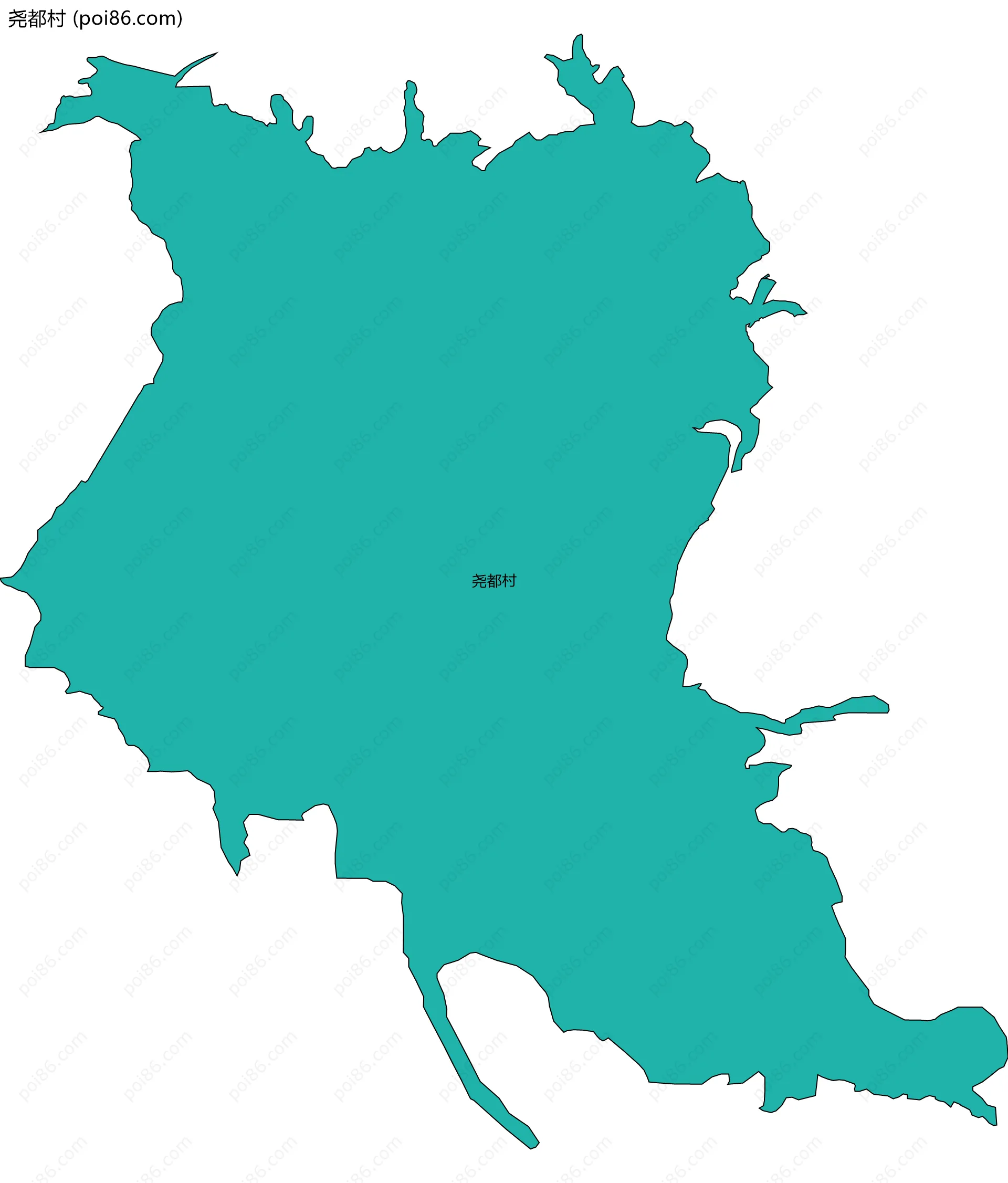 尧都村边界地图