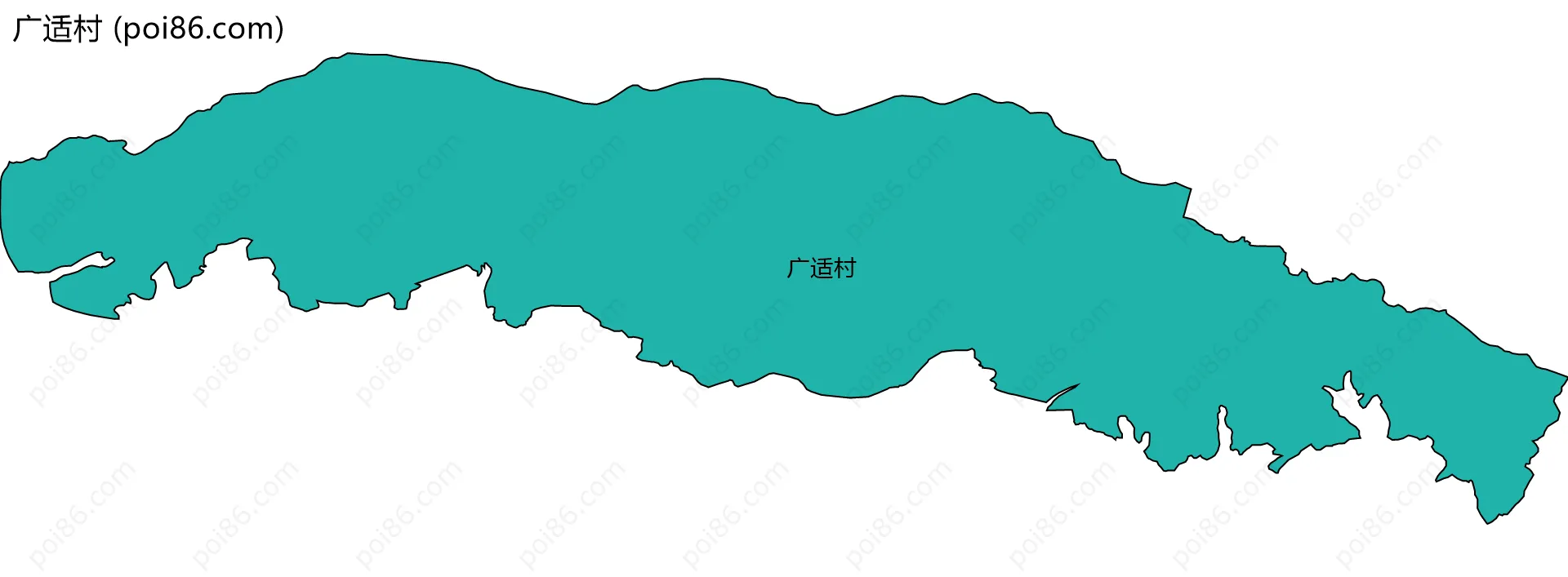 广适村边界地图