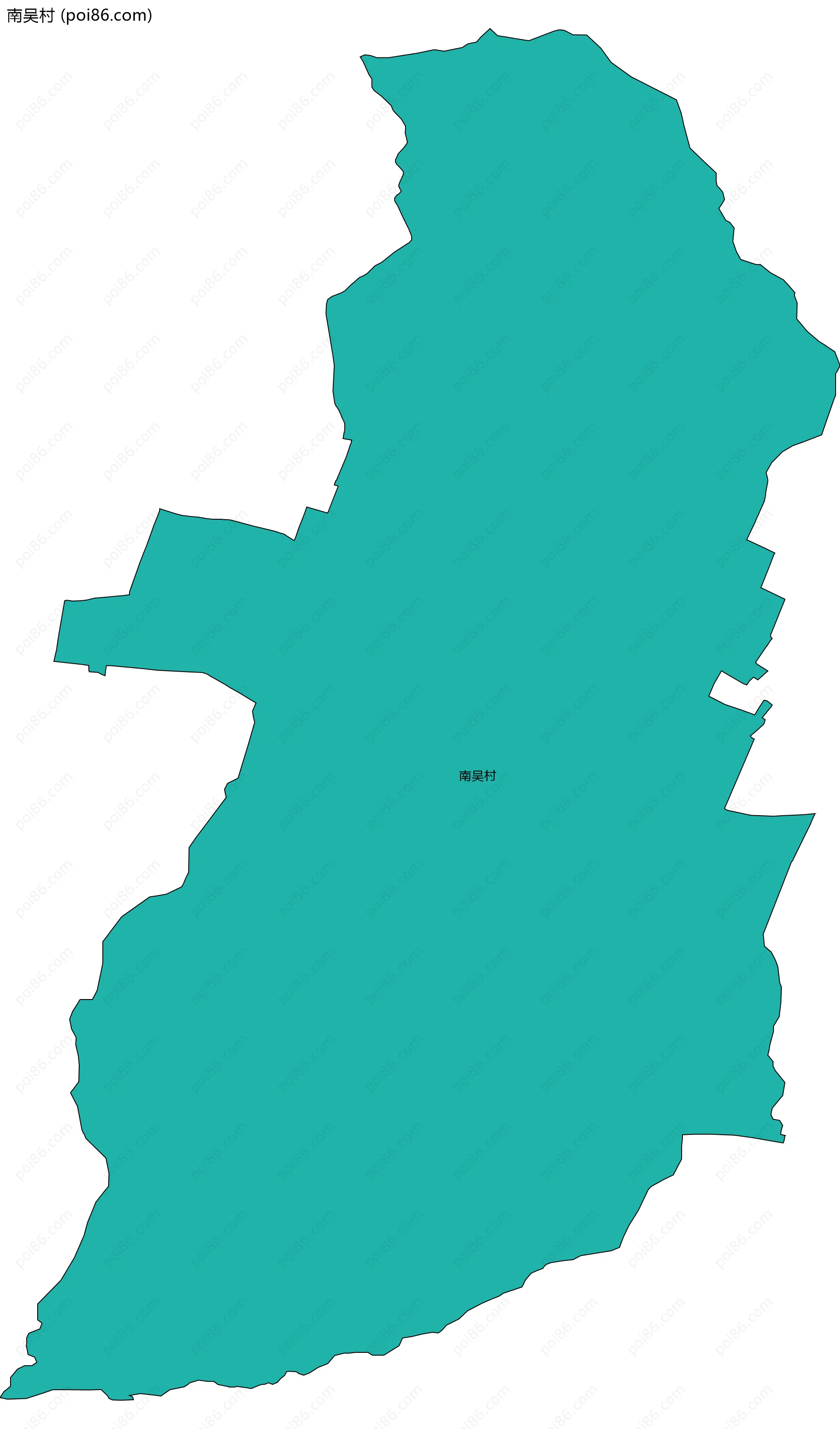 南吴村边界地图