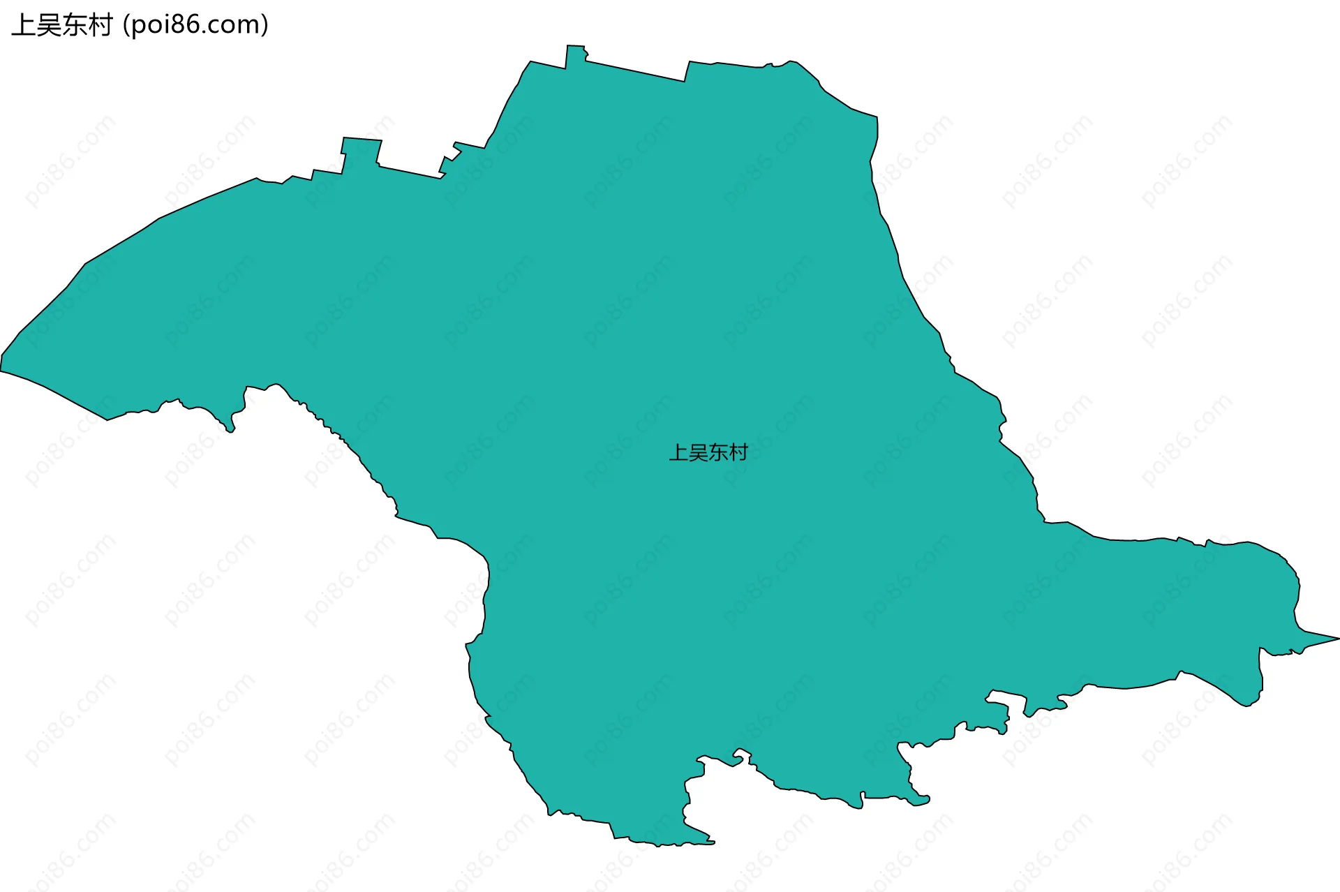 上吴东村边界地图