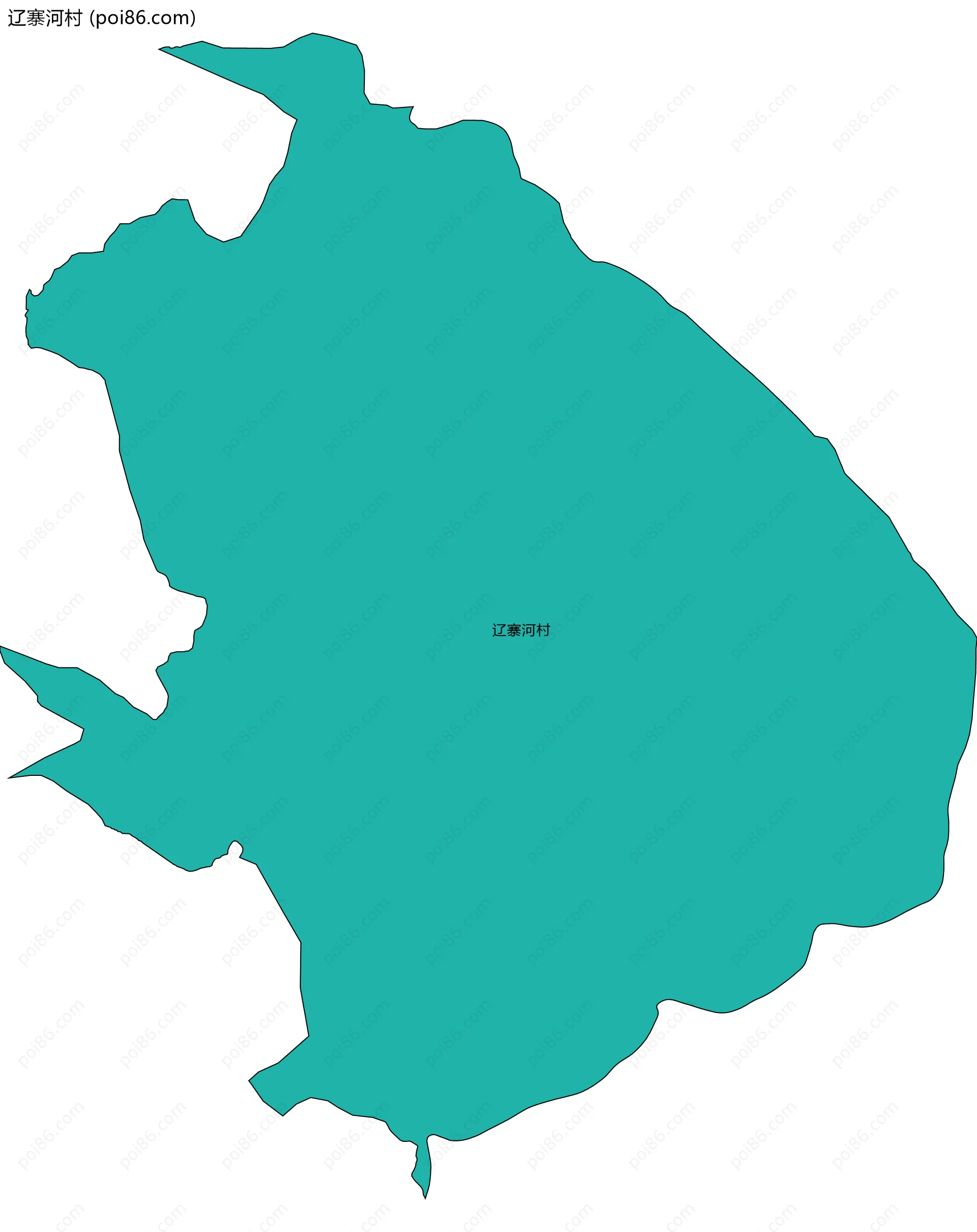 辽寨河村边界地图