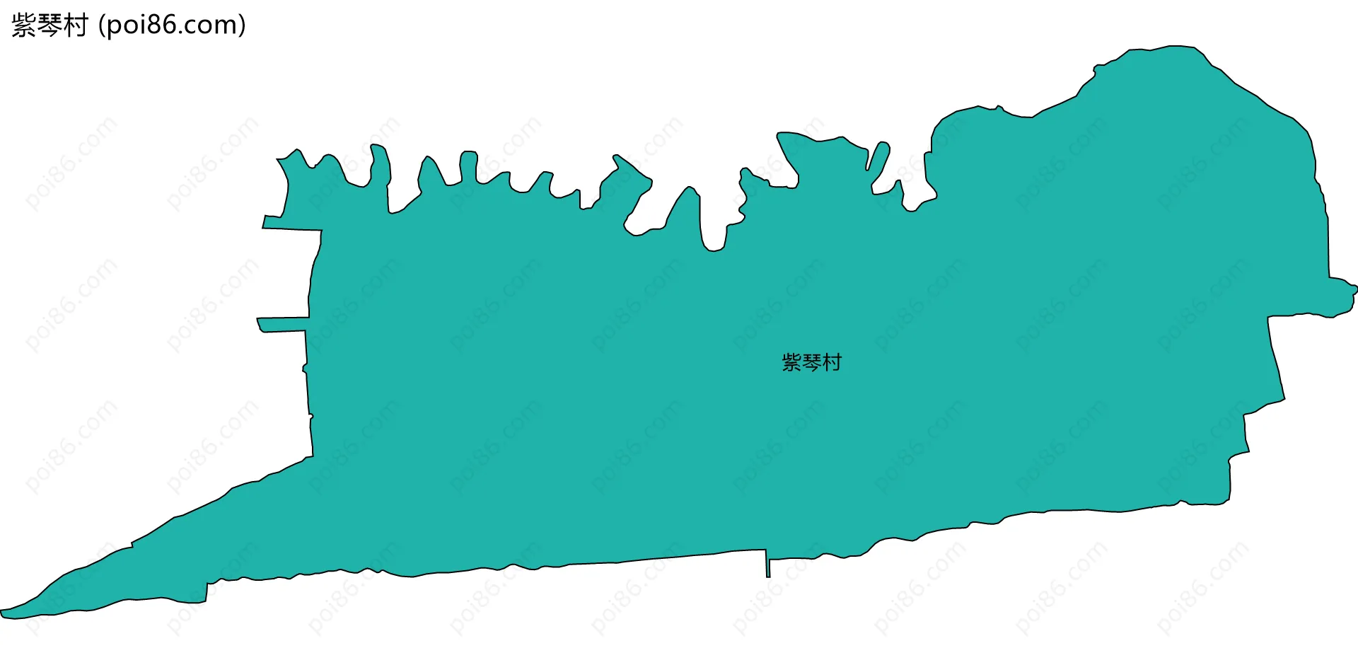 紫琴村边界地图