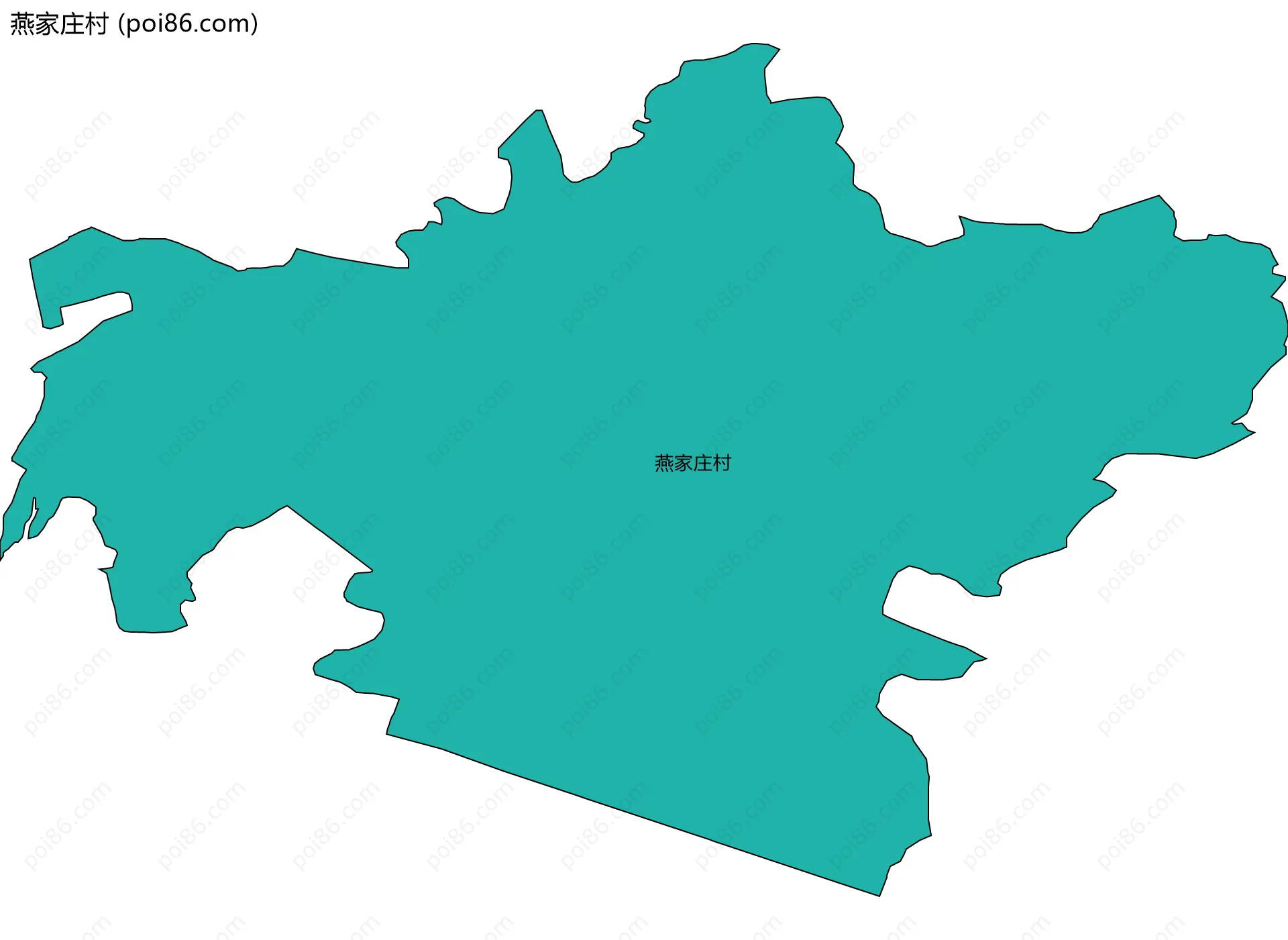 燕家庄村边界地图