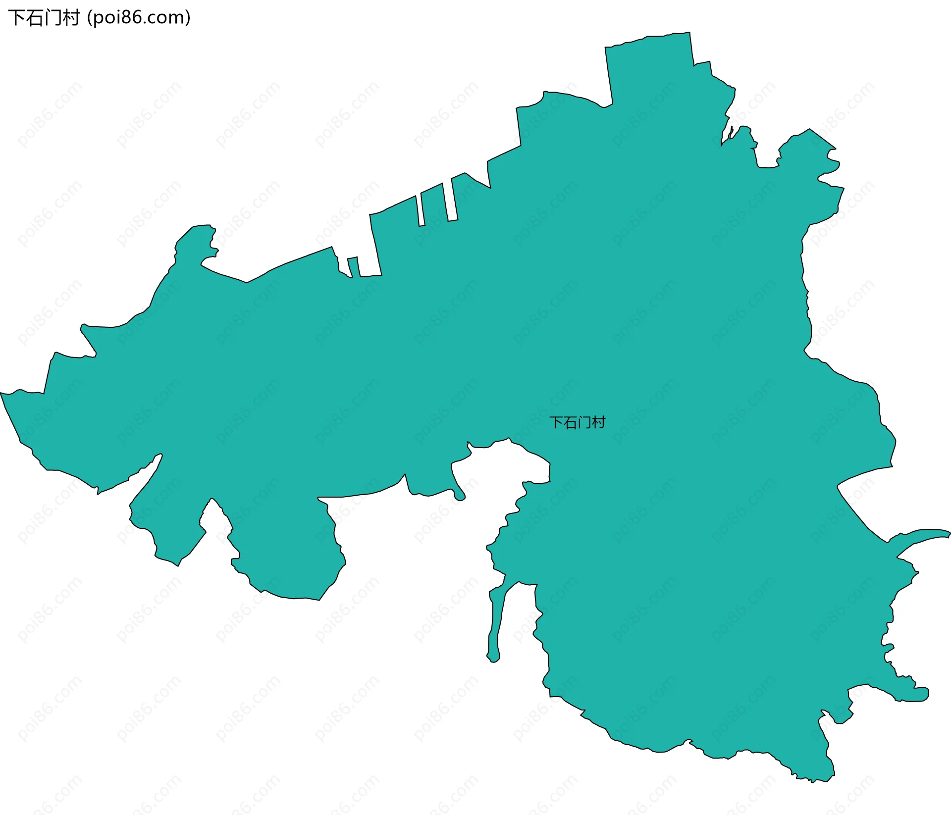 下石门村边界地图