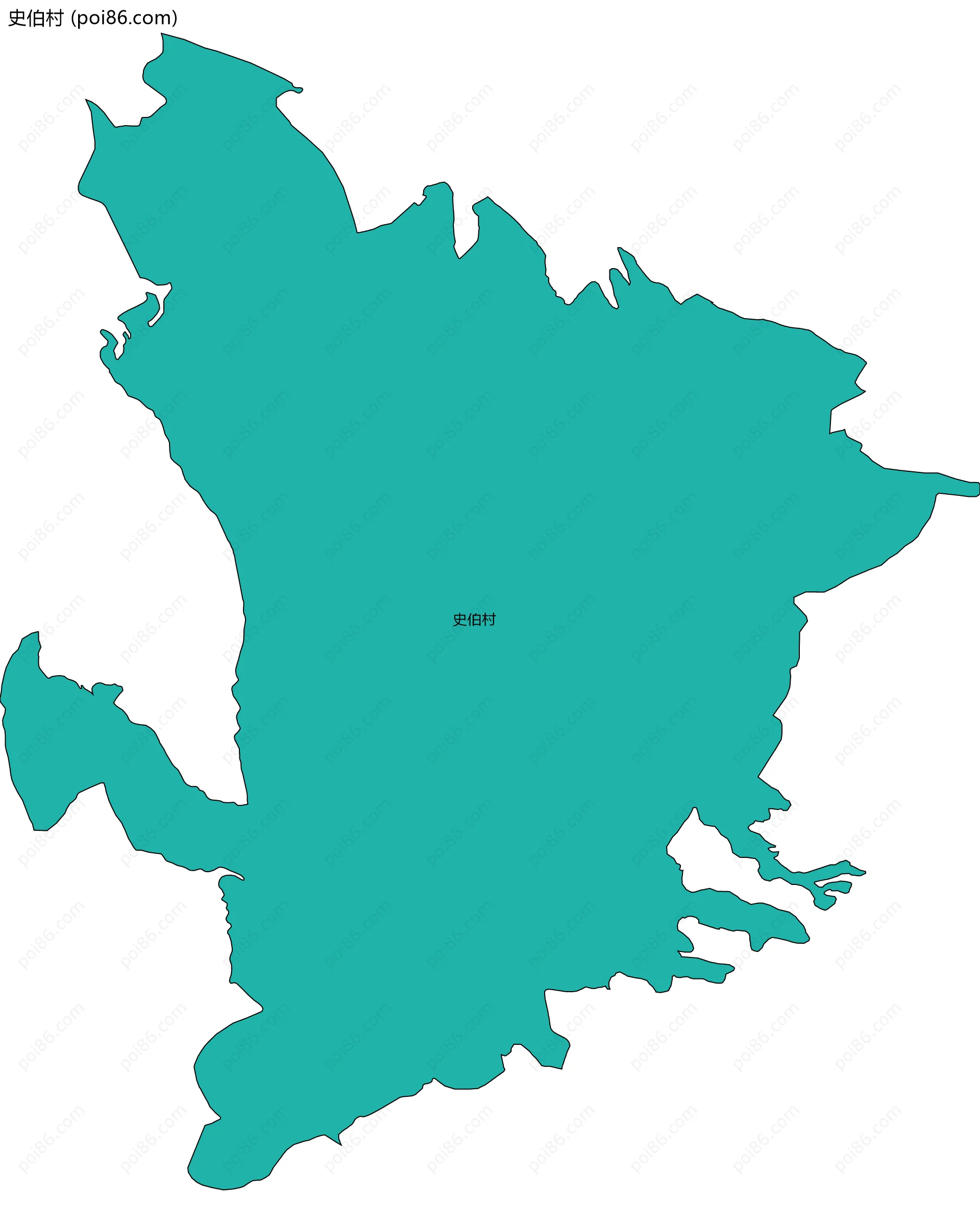 史伯村边界地图
