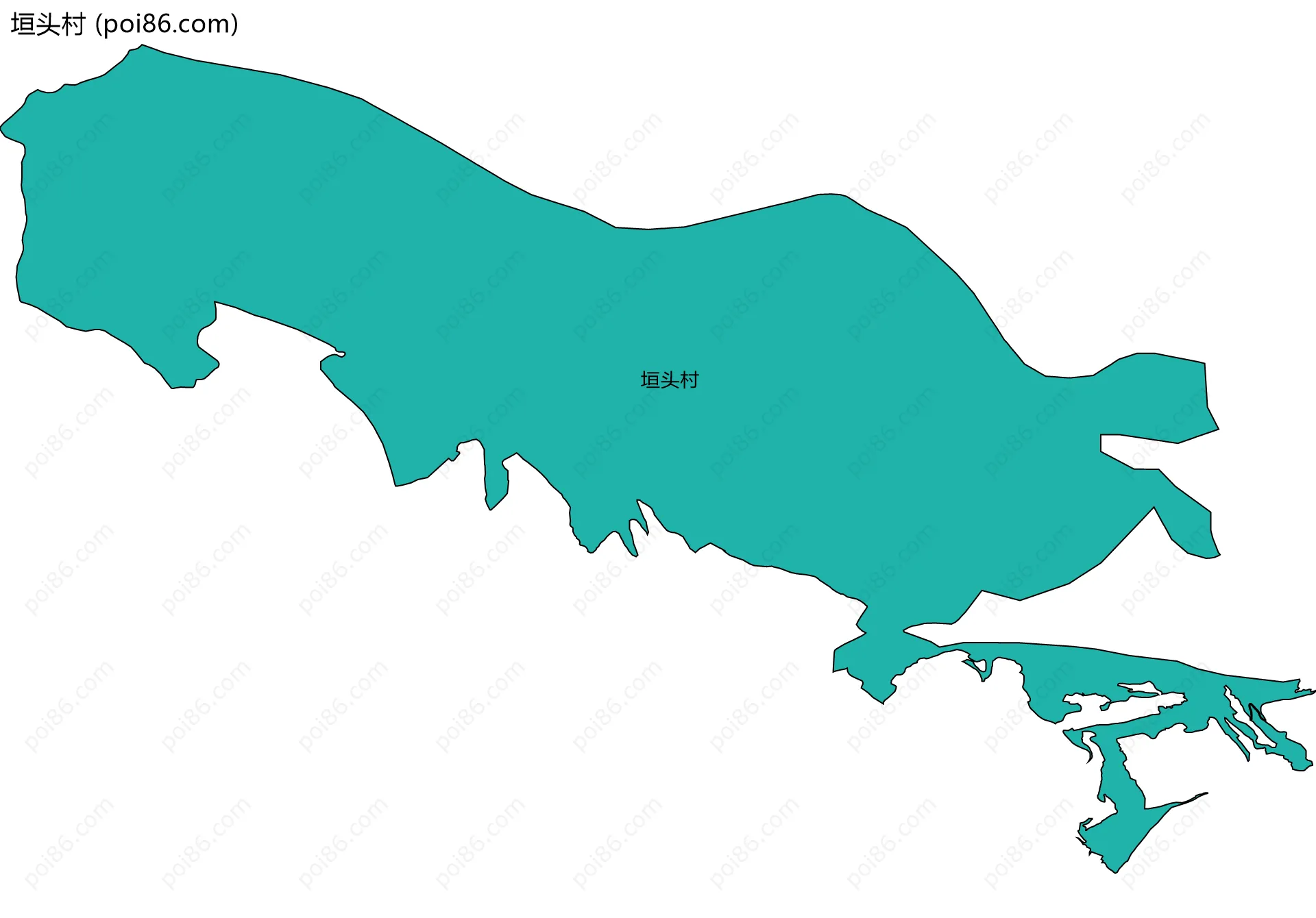 垣头村边界地图