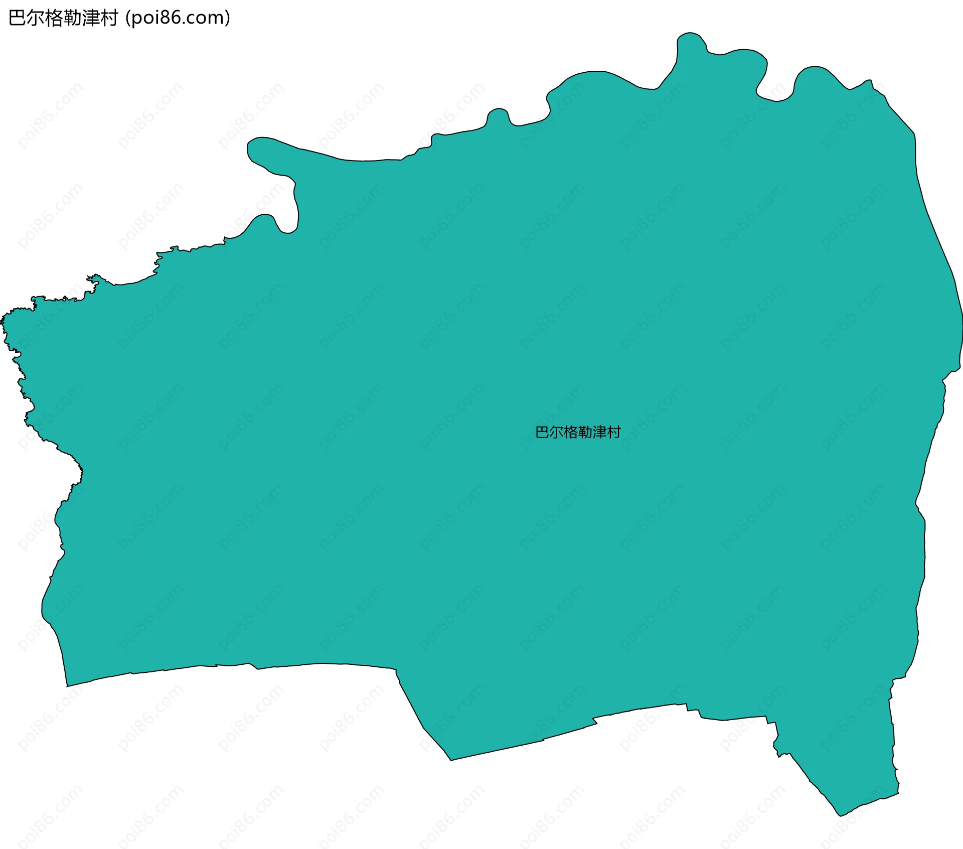巴尔格勒津村边界地图