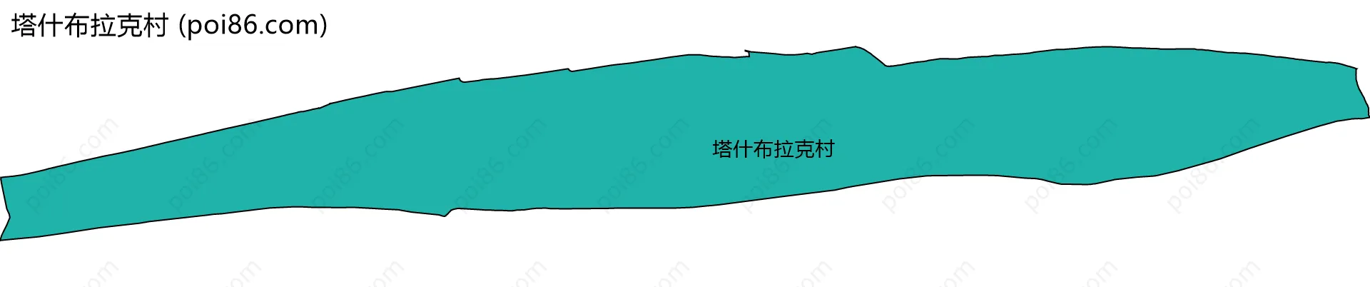 塔什布拉克村边界地图