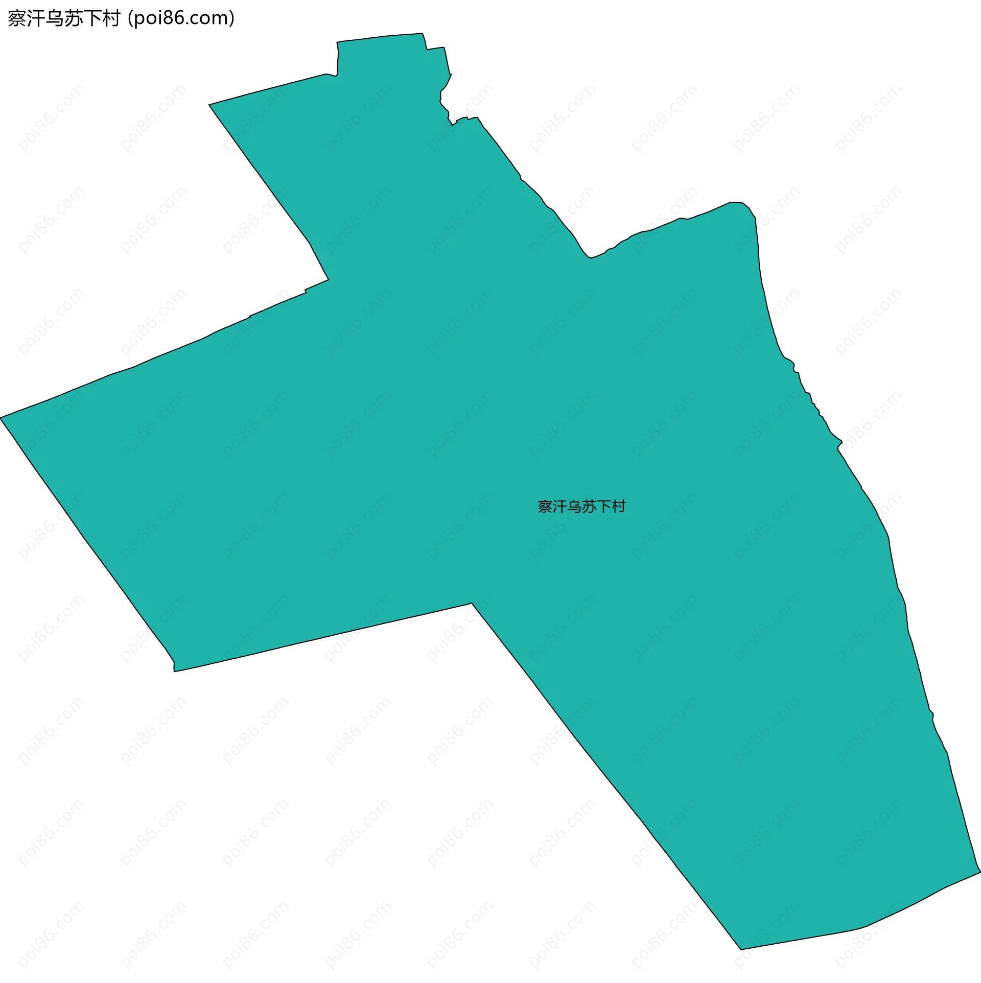察汗乌苏下村边界地图