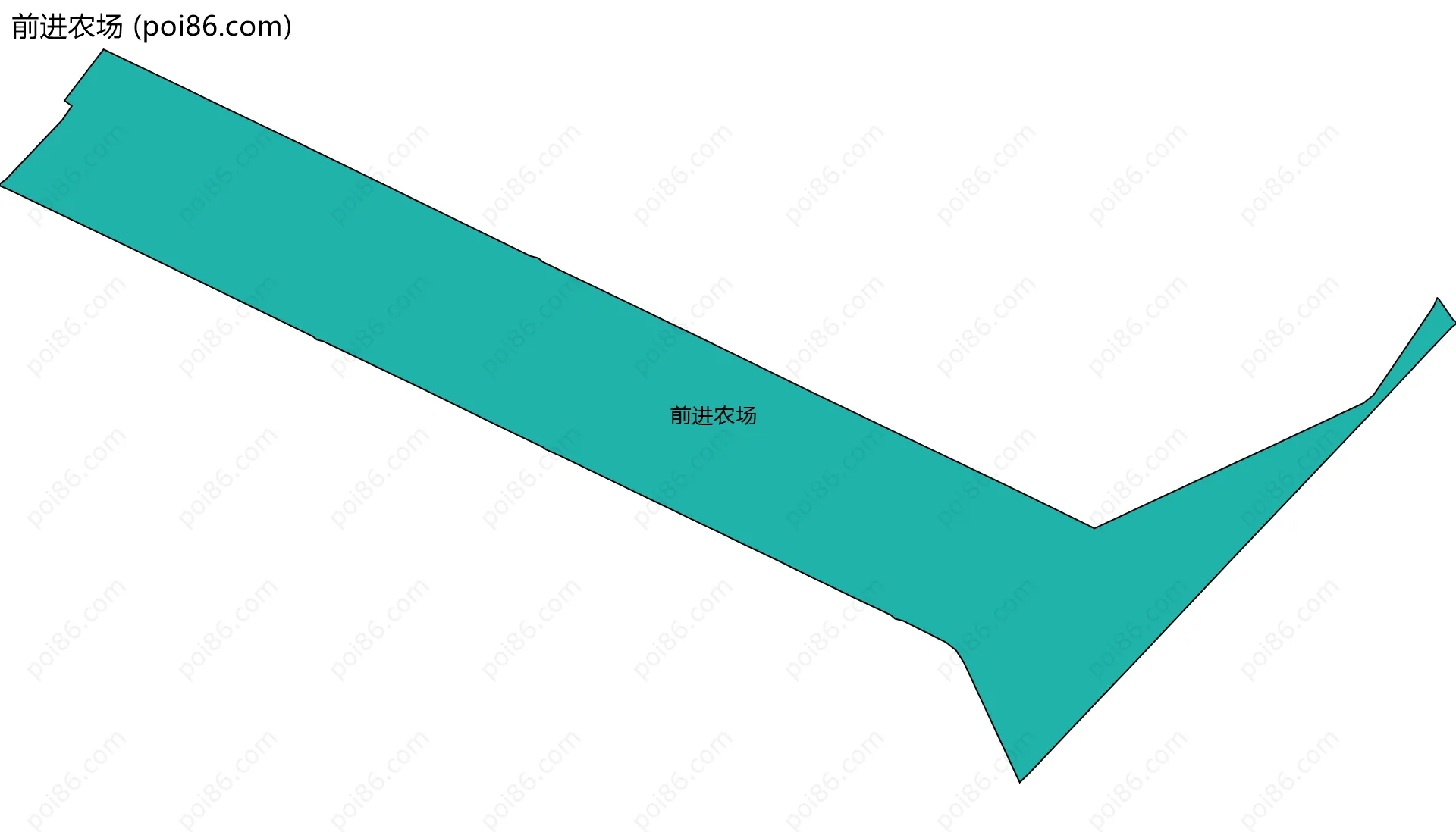 前进农场边界地图