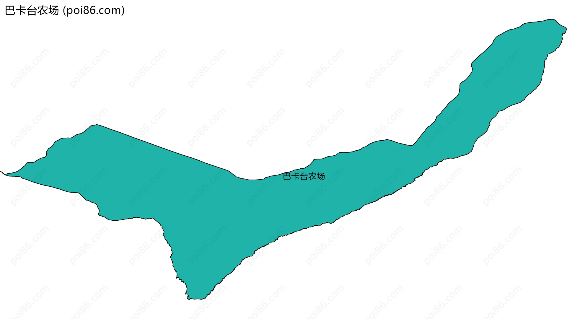 巴卡台农场边界地图