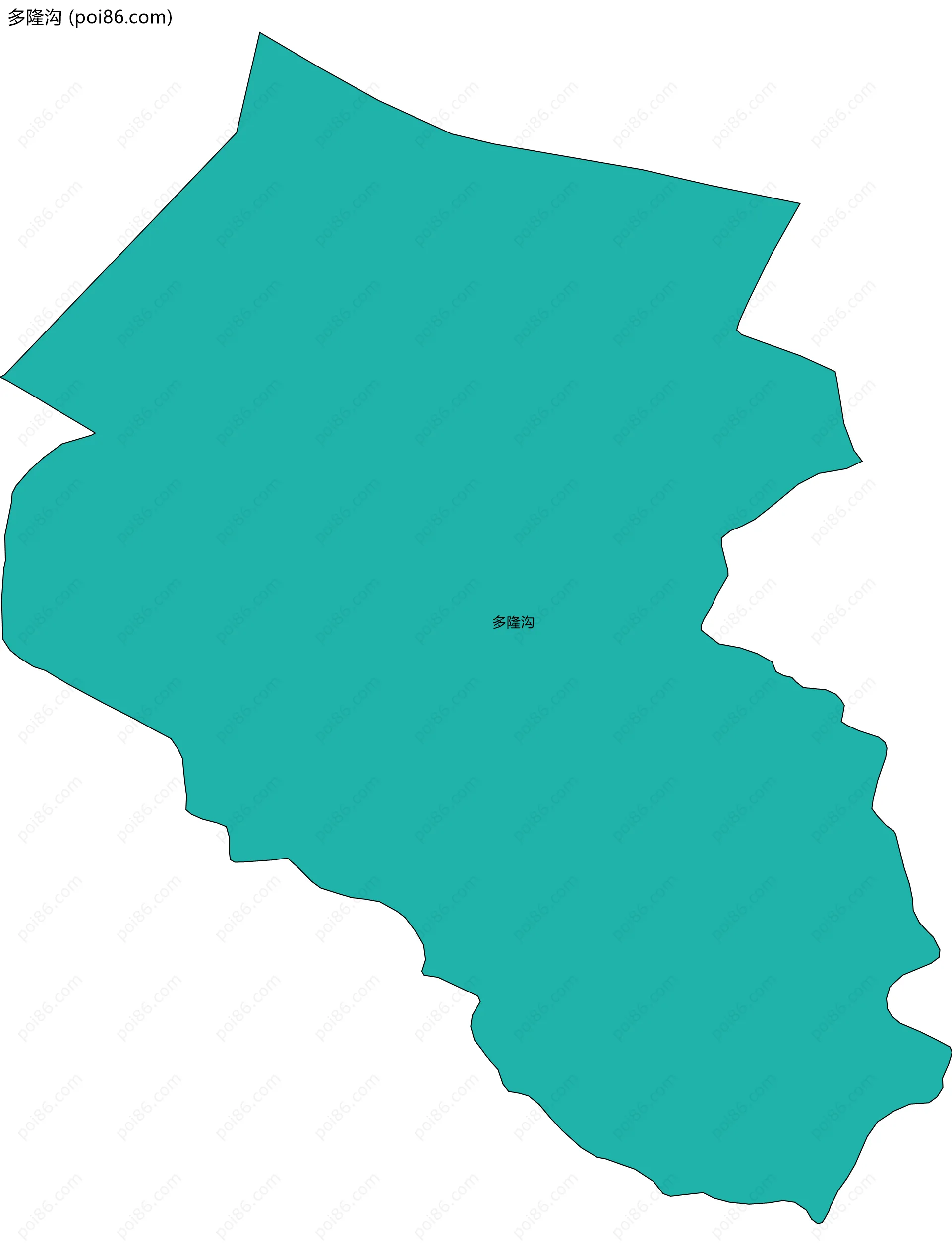 多隆沟边界地图