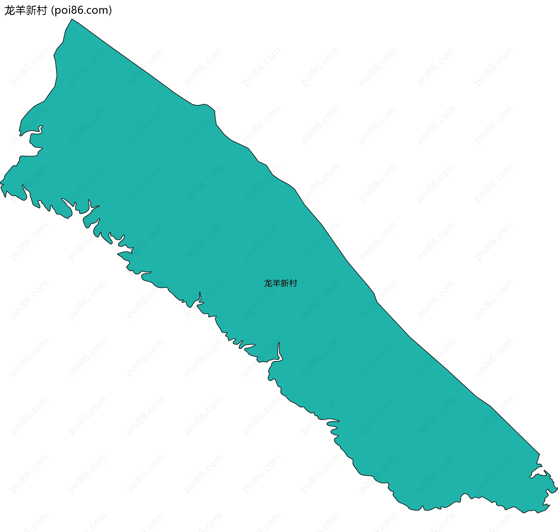 龙羊新村边界地图