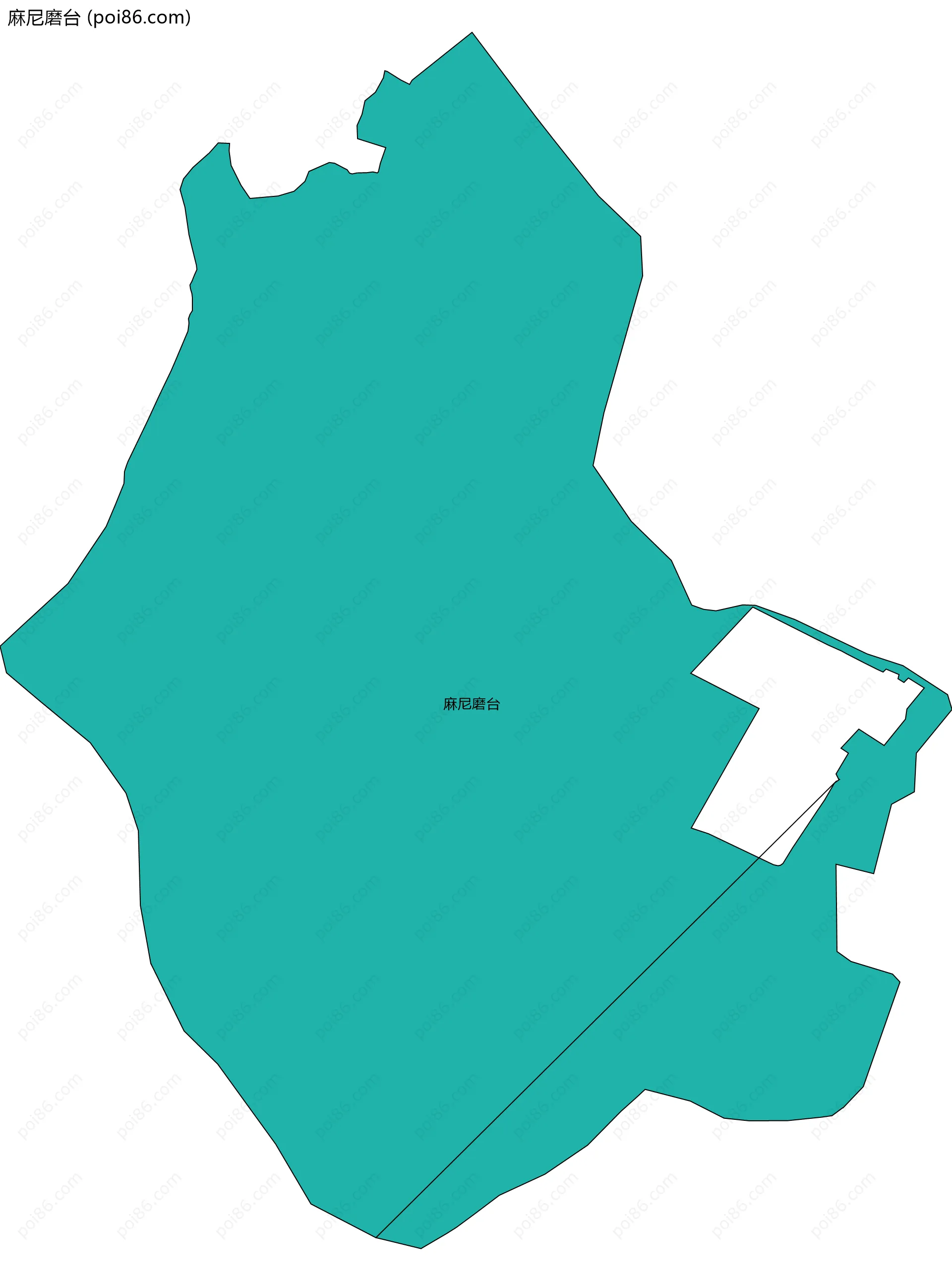 麻尼磨台边界地图