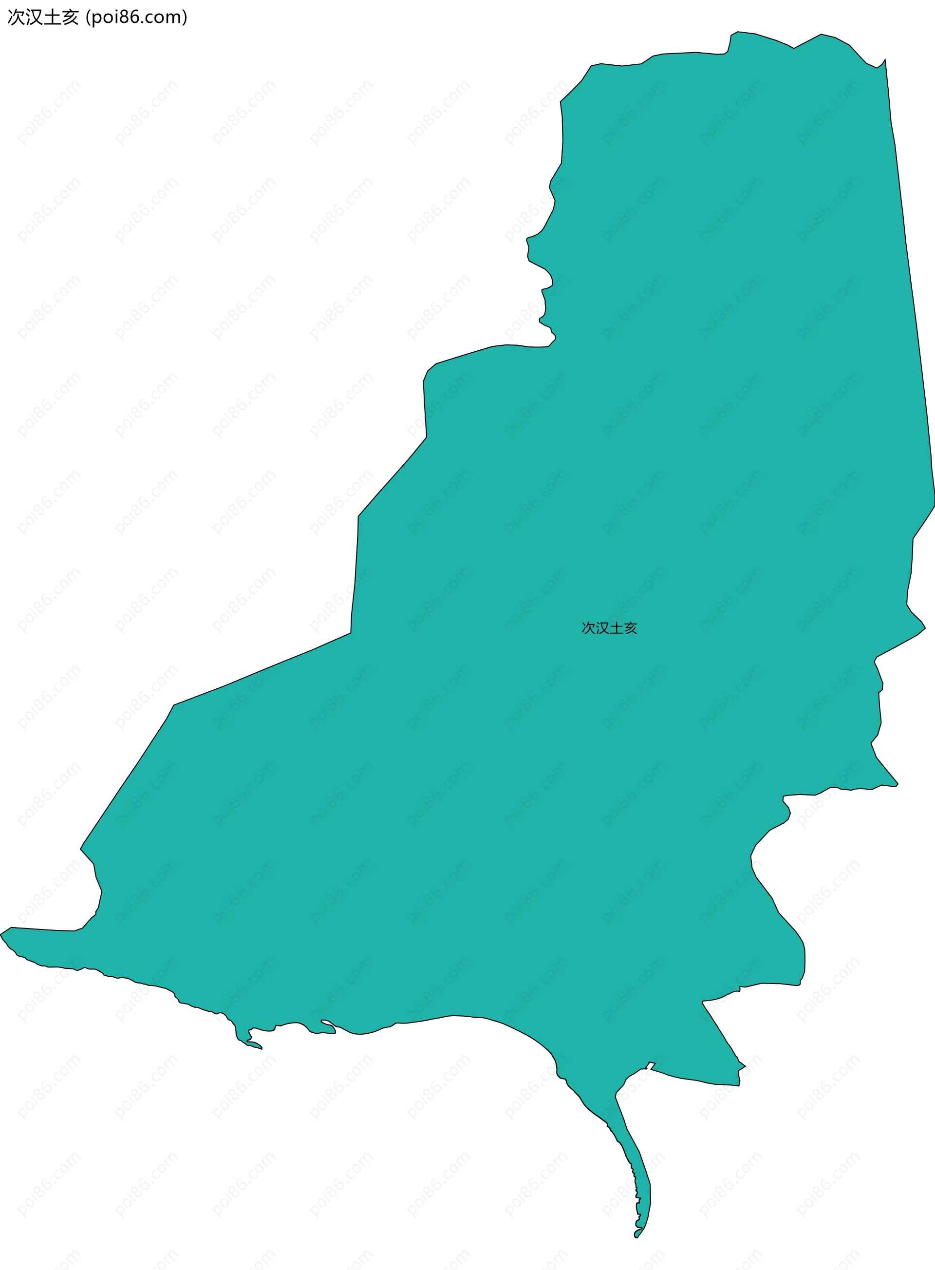 次汉土亥边界地图