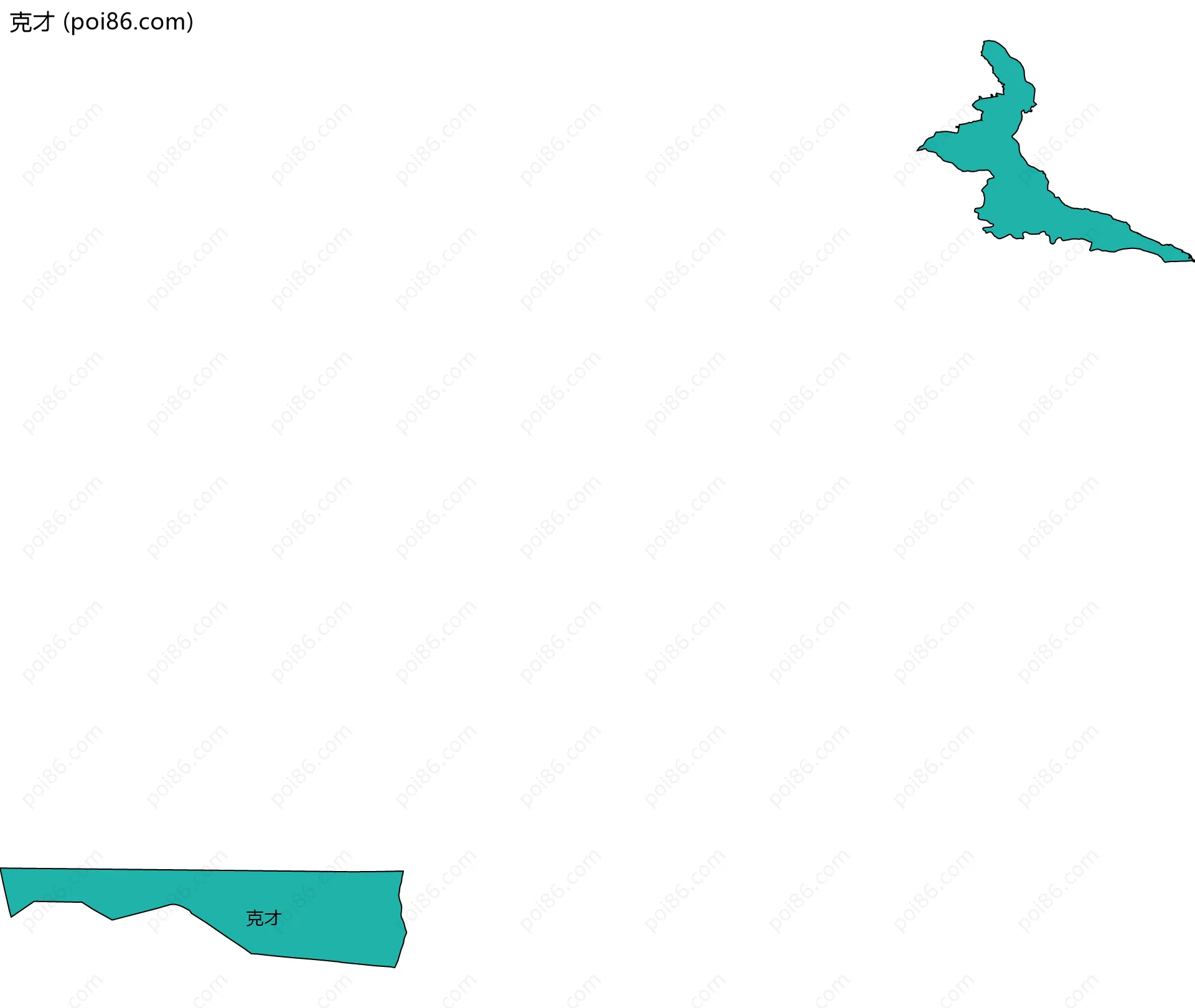 克才边界地图