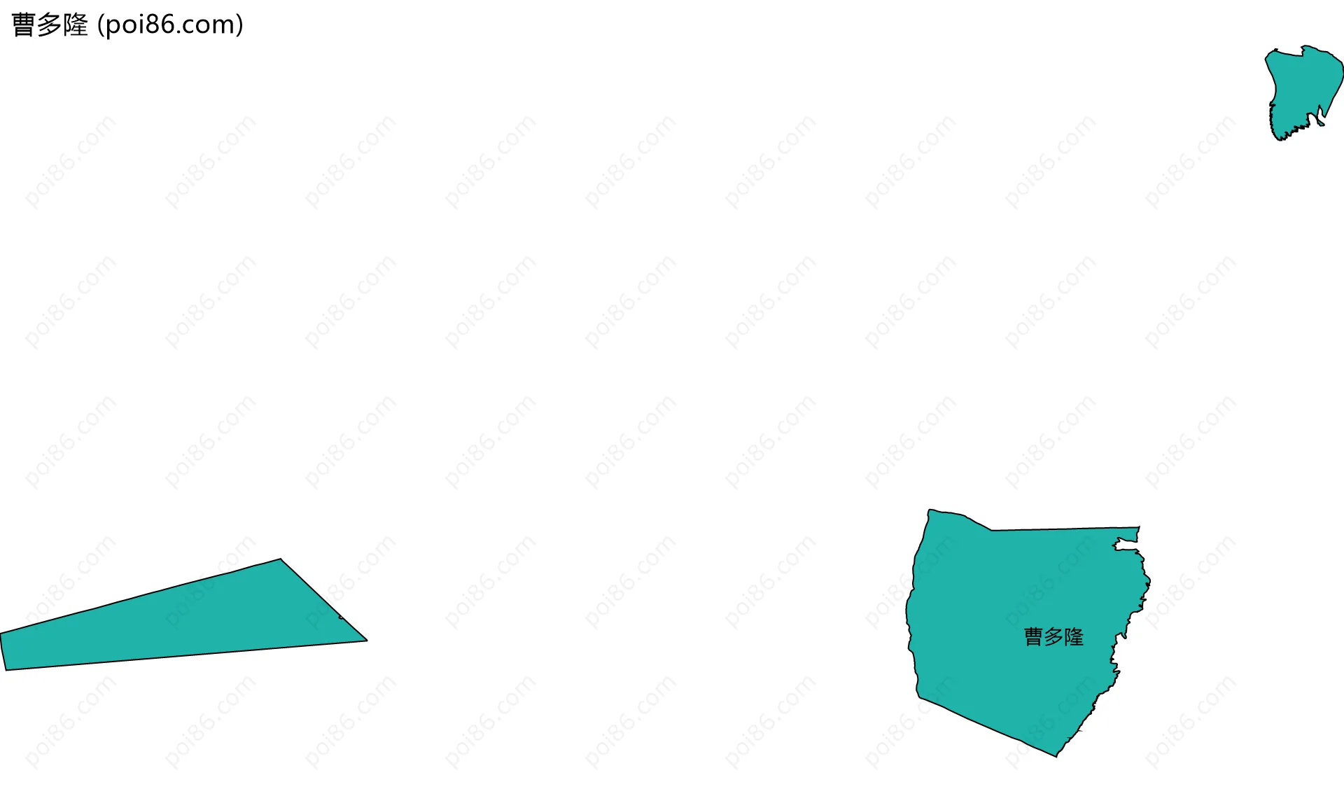 曹多隆边界地图