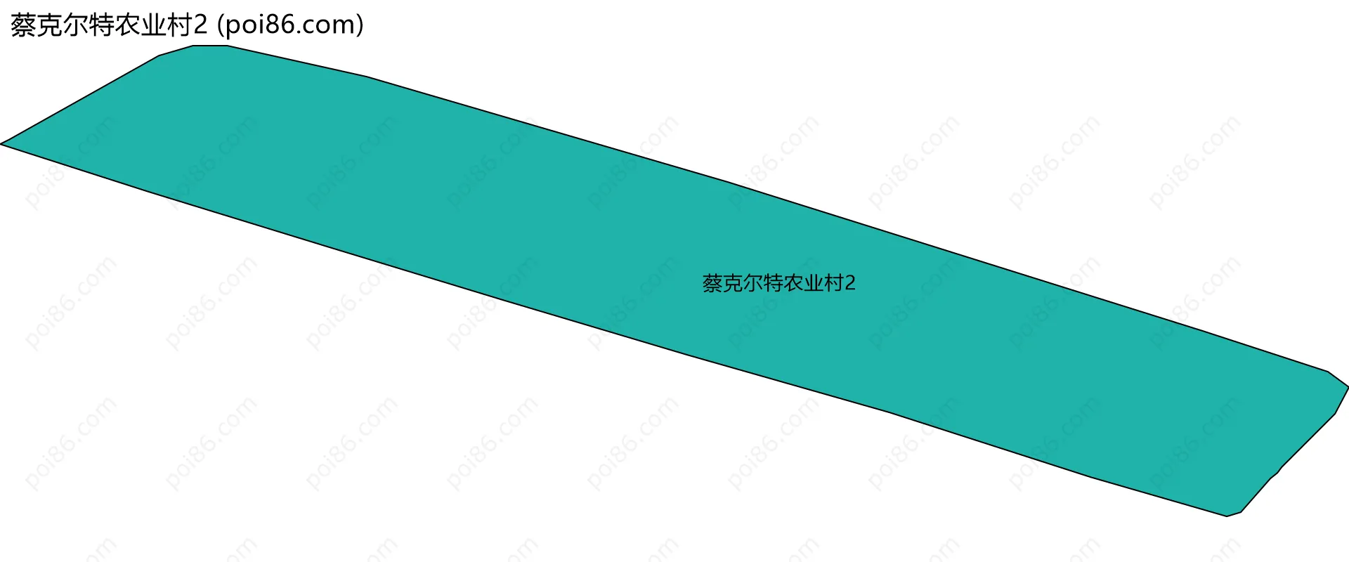 蔡克尔特农业村2边界地图