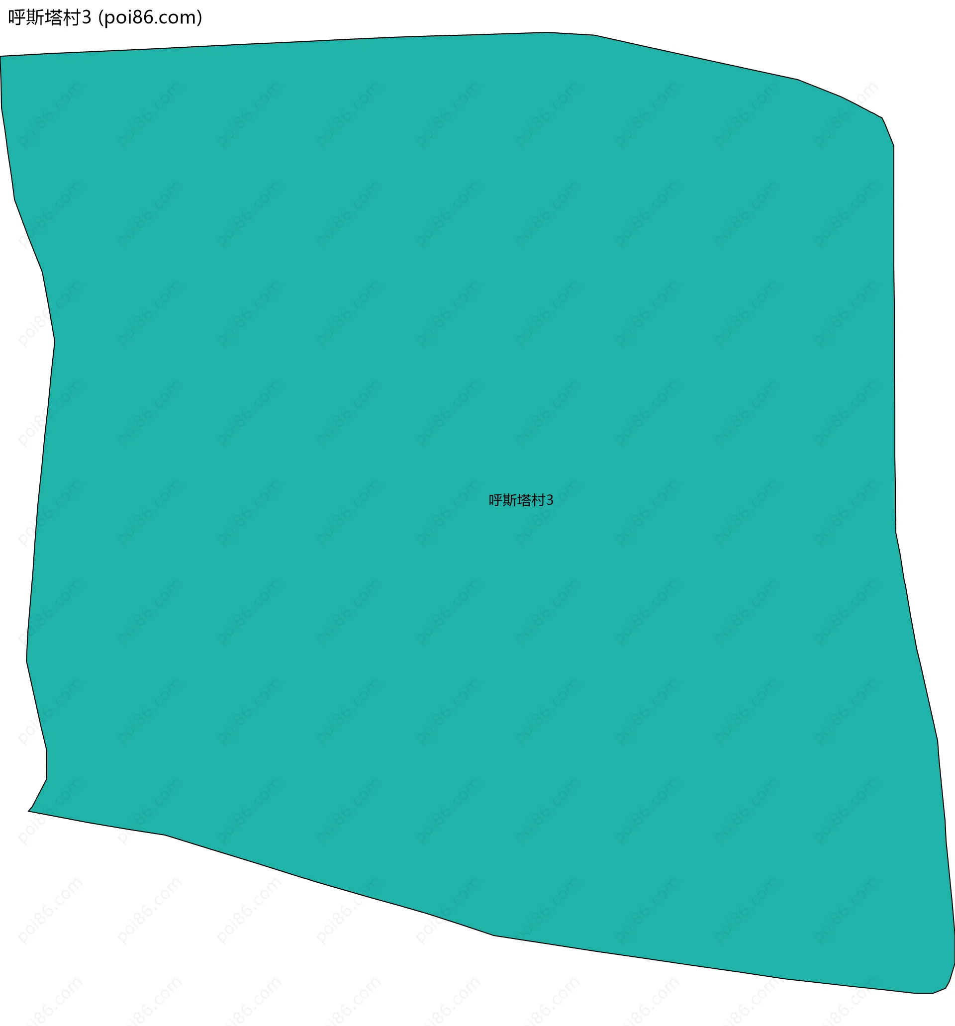 呼斯塔村3边界地图