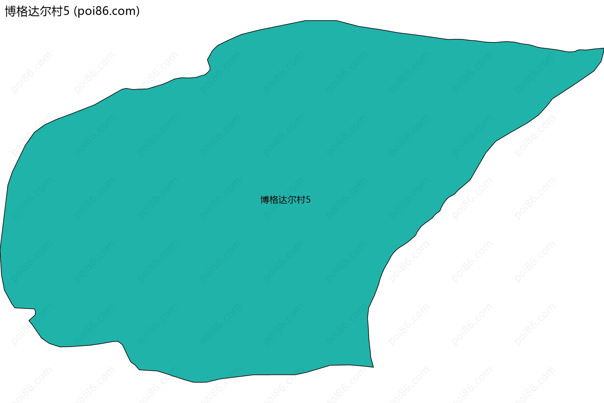 博格达尔村5边界地图