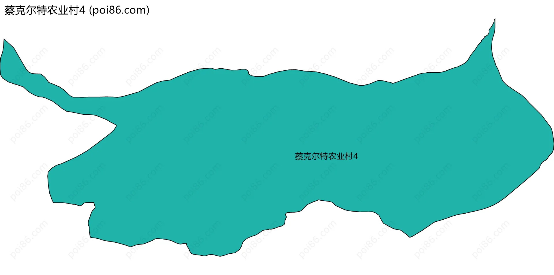 蔡克尔特农业村4边界地图